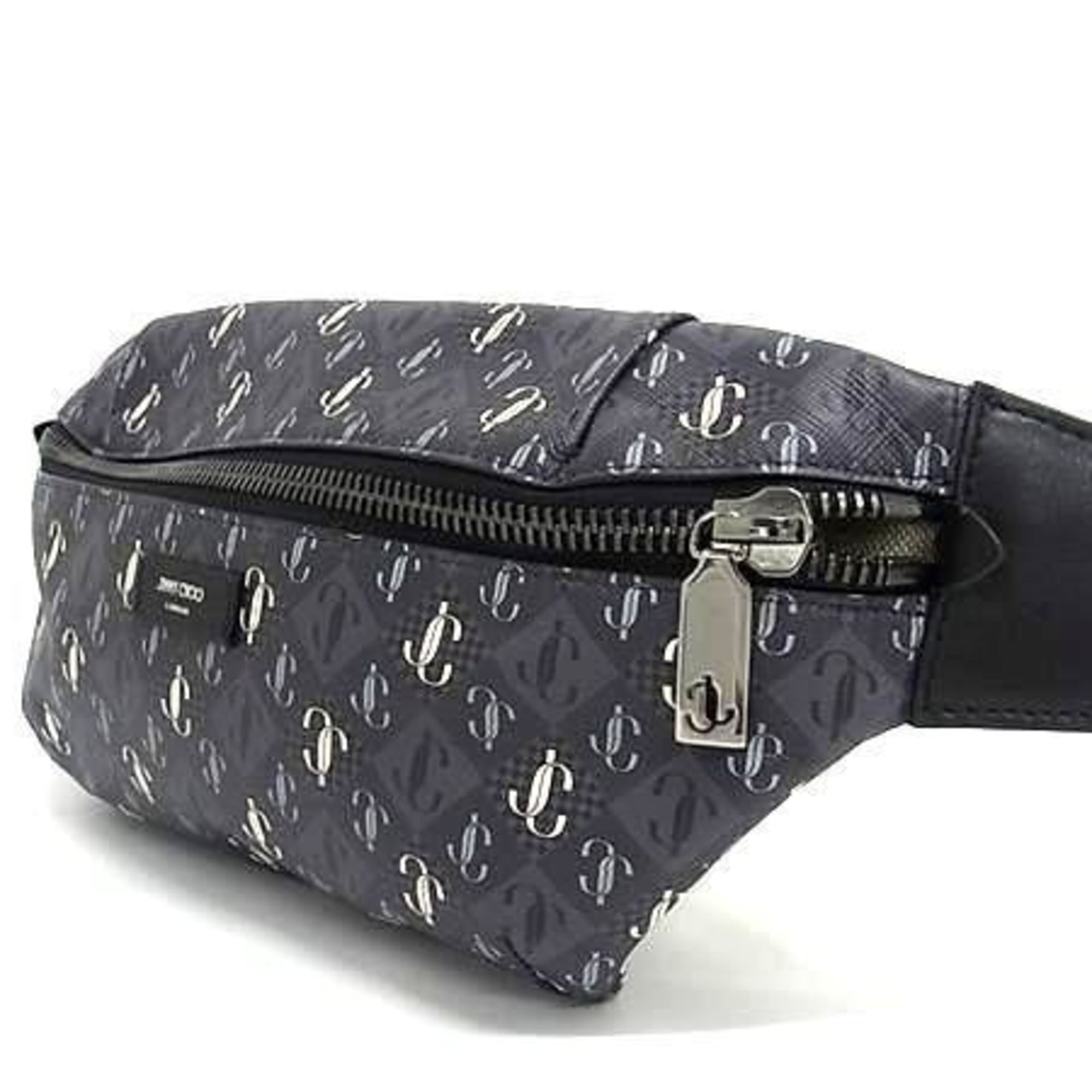 Jimmy Choo Gray Pvc Fanny Pack Sling Bag (Pre-Owned)