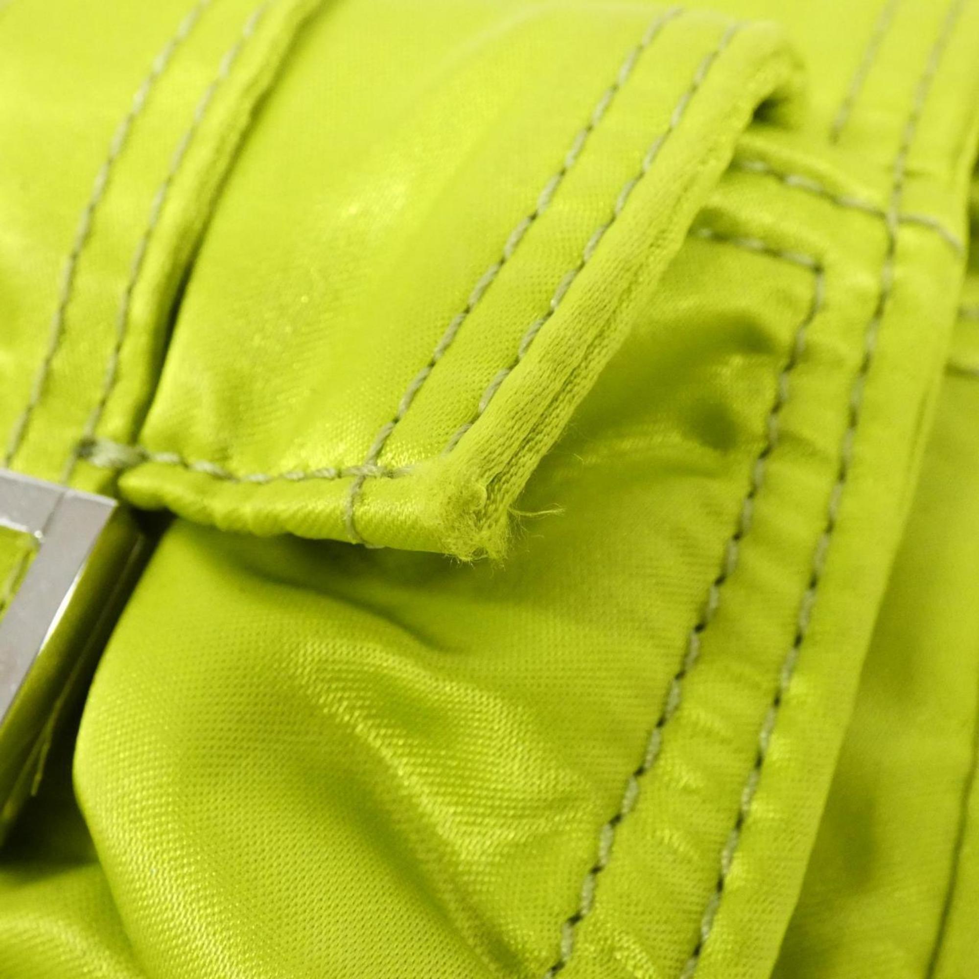 Fendi Green Nylon Shoulder Bag (Pre-Owned)