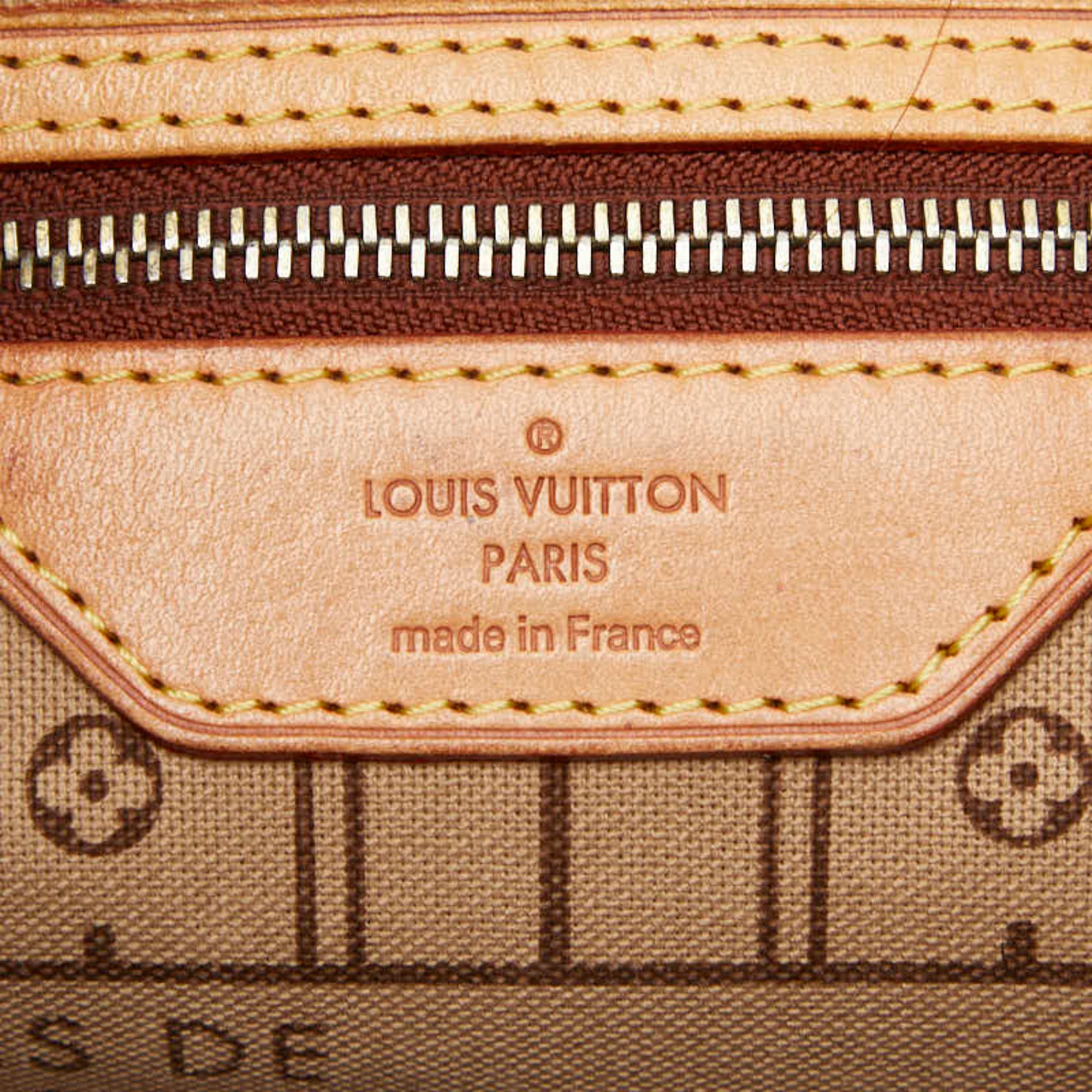 Louis Vuitton Brown Pvc Leather Shoulder Bag Tote Bag (Pre-Owned)