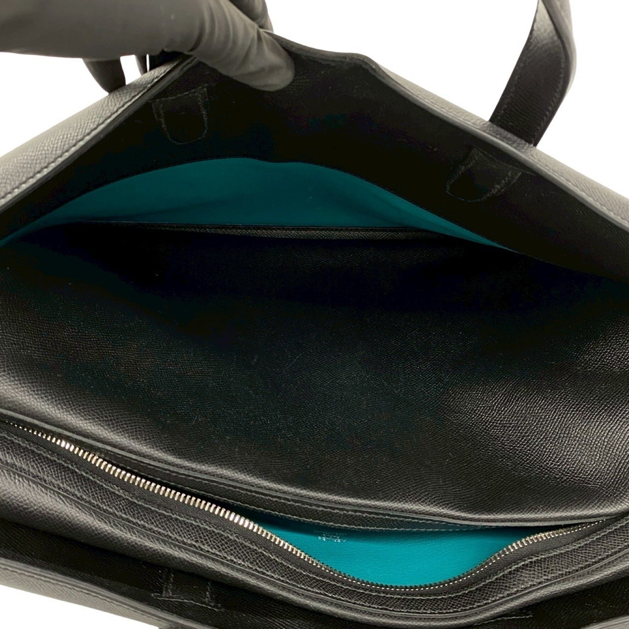 Hermes Black Epsom Leather Briefcase (Pre-Owned)