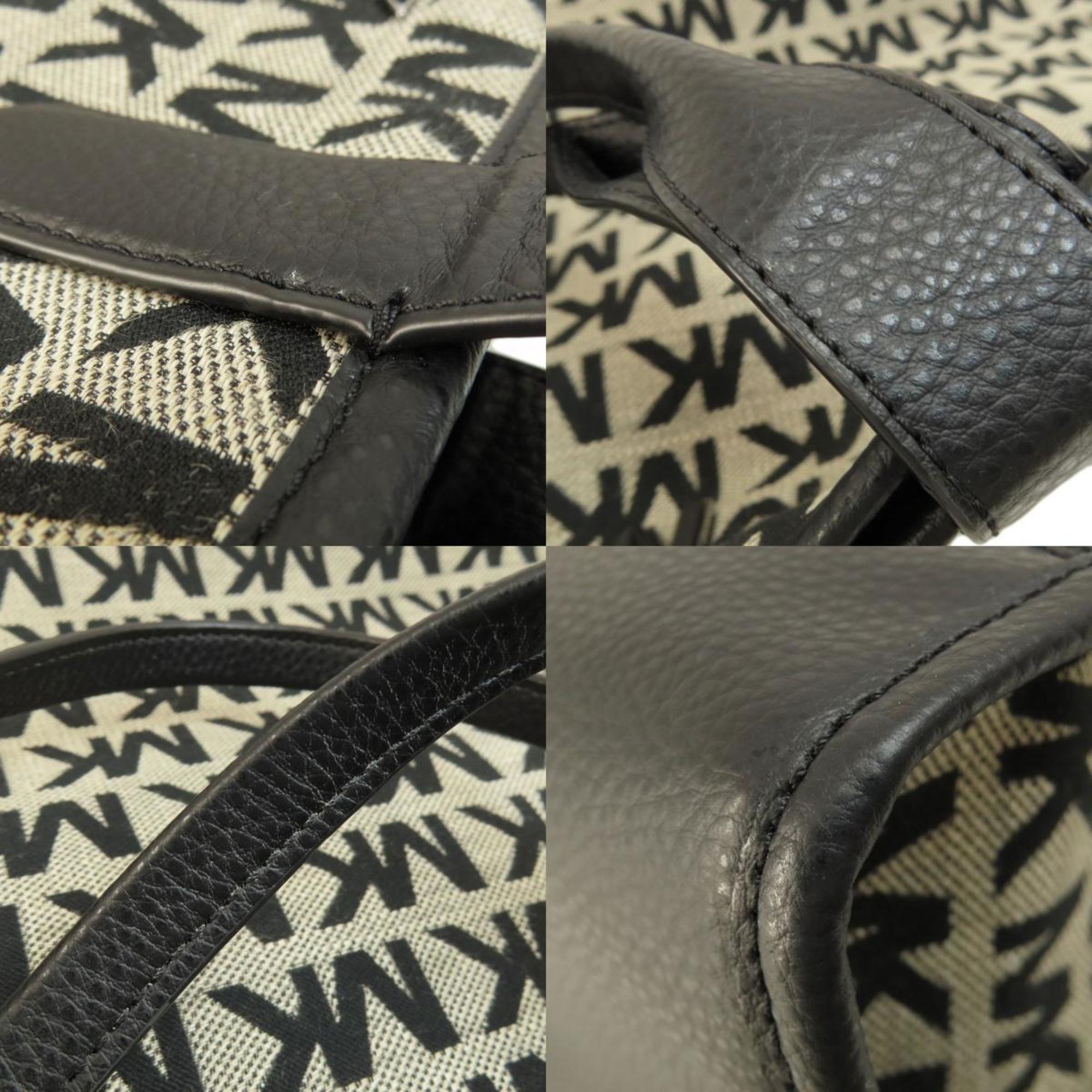 Michael Kors Black Canvas Tote Bag (Pre-Owned)