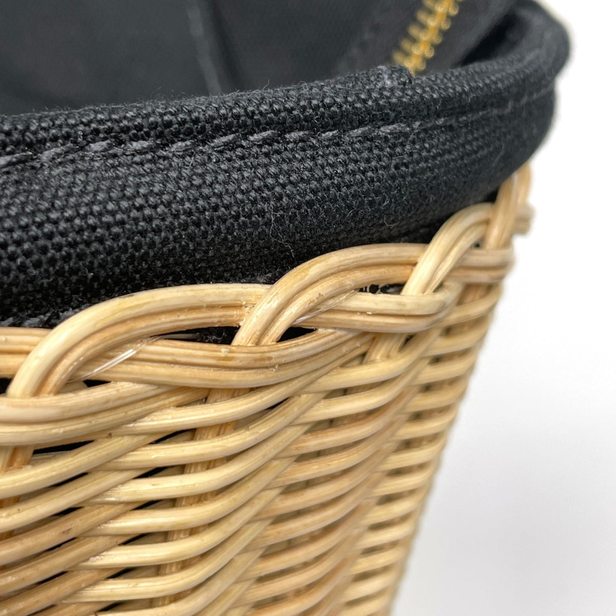 Prada Beige Black Canvas Handbag (Pre-Owned)