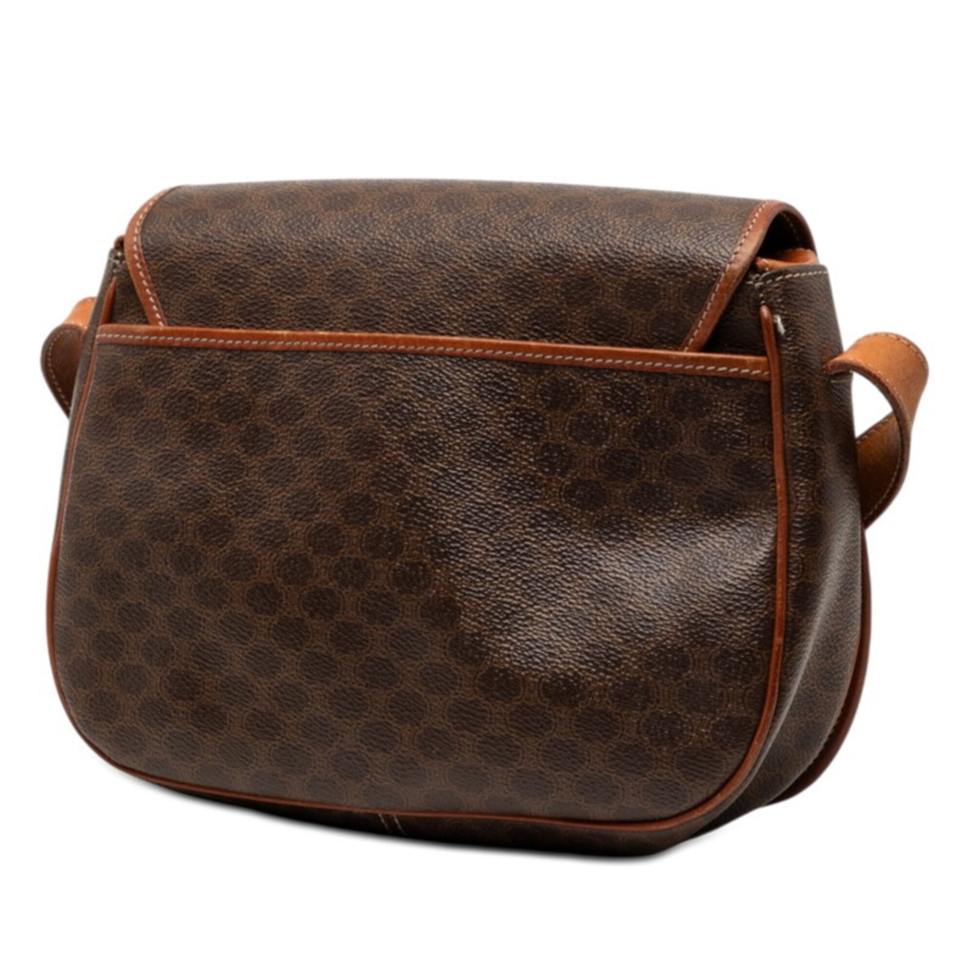 Celine Brown Pvc Leather Shoulder Bag (Pre-Owned)