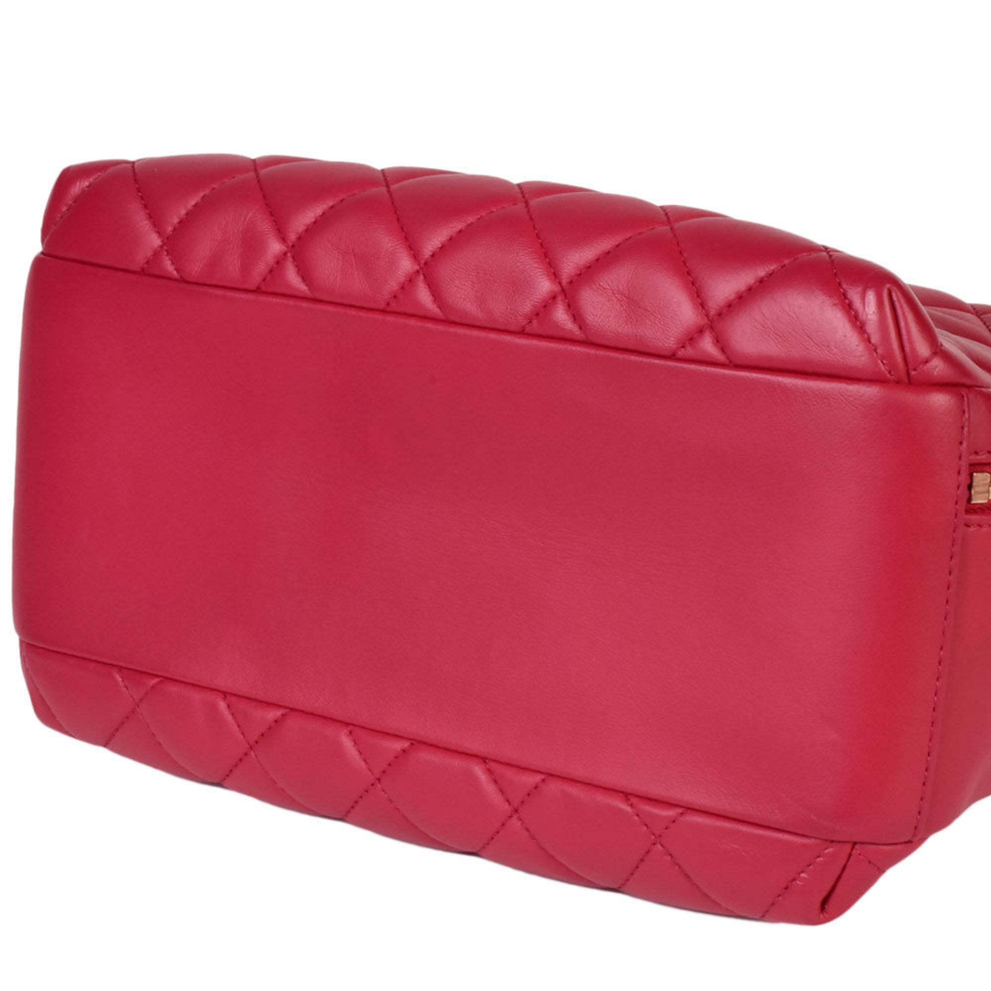 Chanel Pink Suede Handbag Shoulder Bag (Pre-Owned)