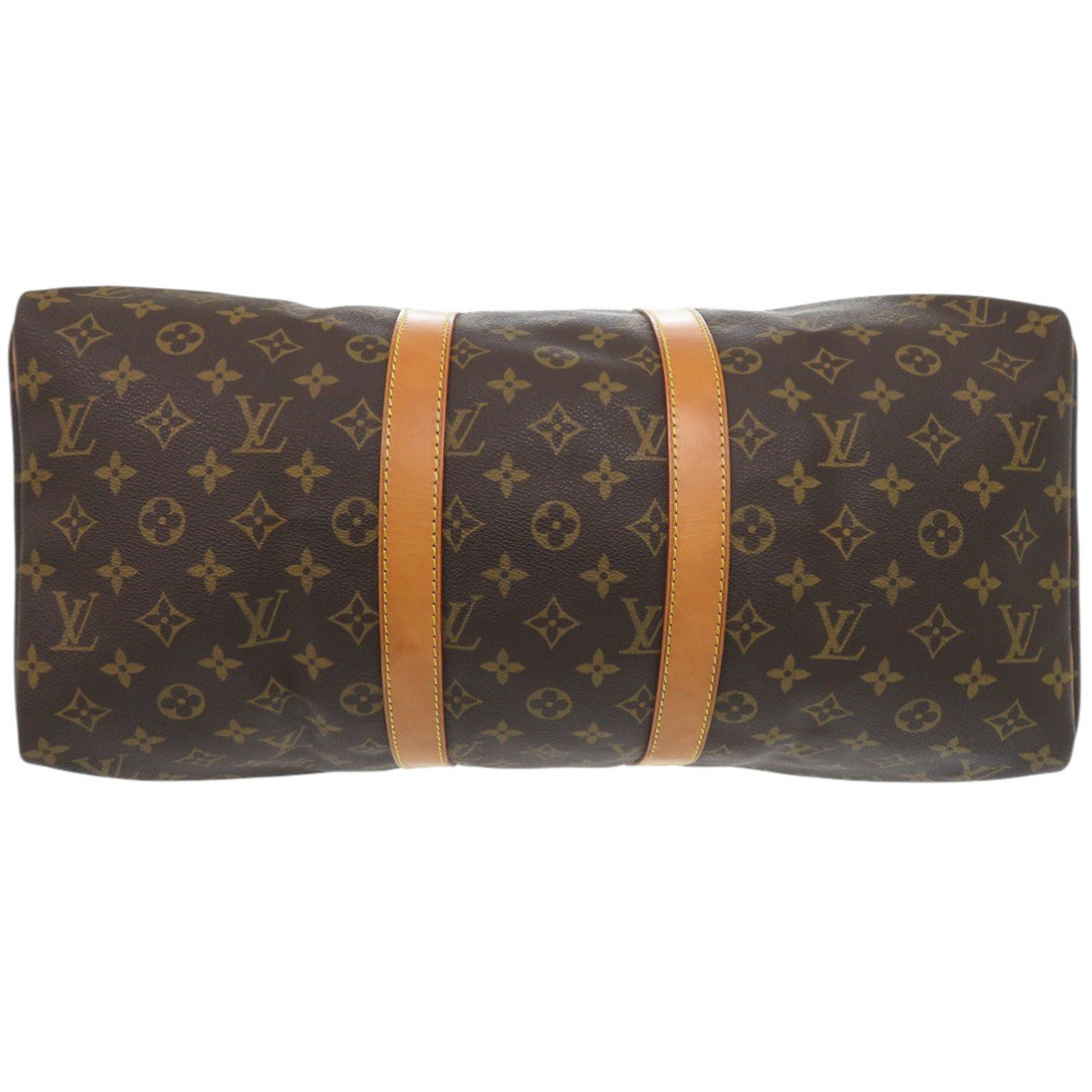 Louis Vuitton Brown Monogram Canvas Boston Bag (Pre-Owned)