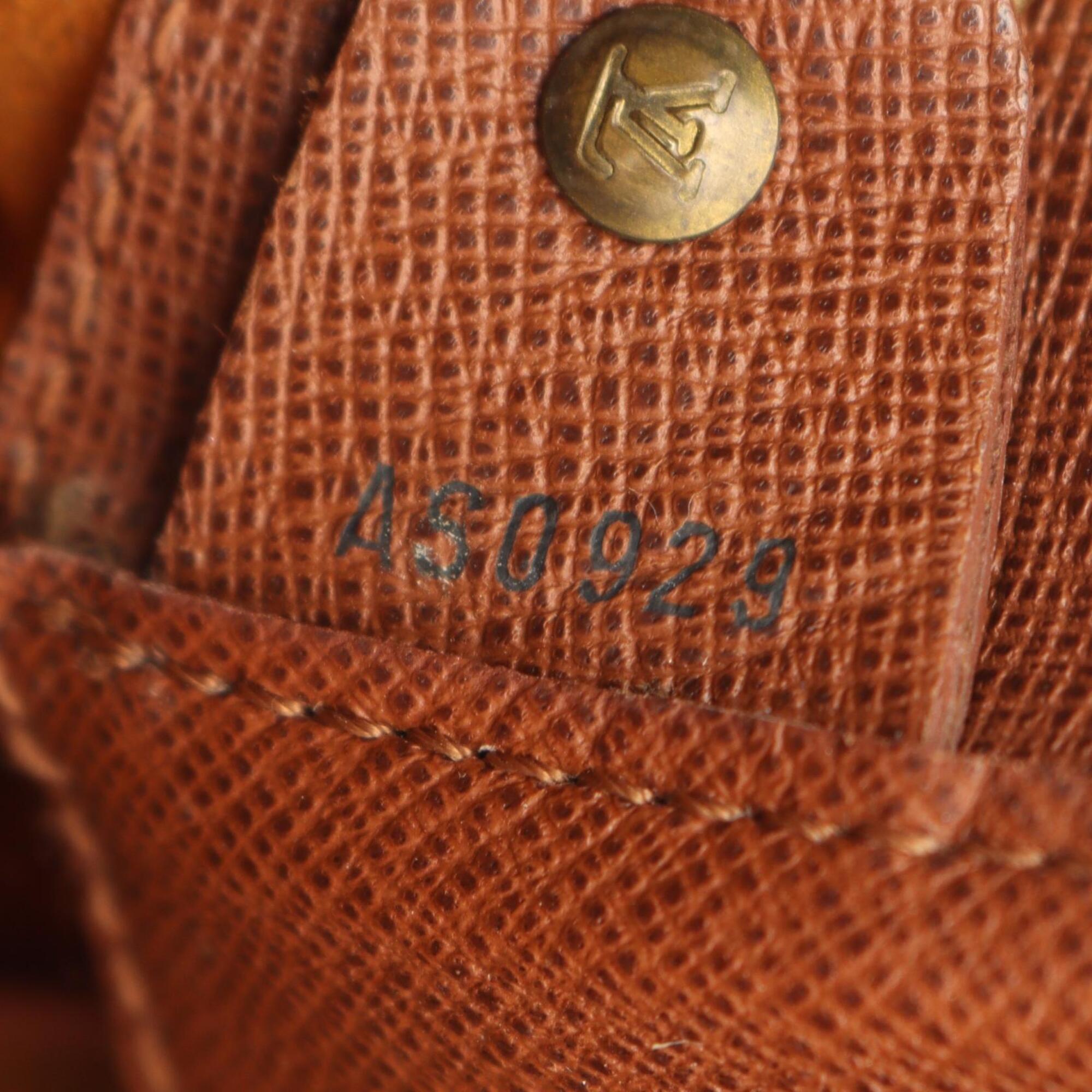 Louis Vuitton Brown Monogram Leather Handbag Shoulder Bag (Pre-Owned)