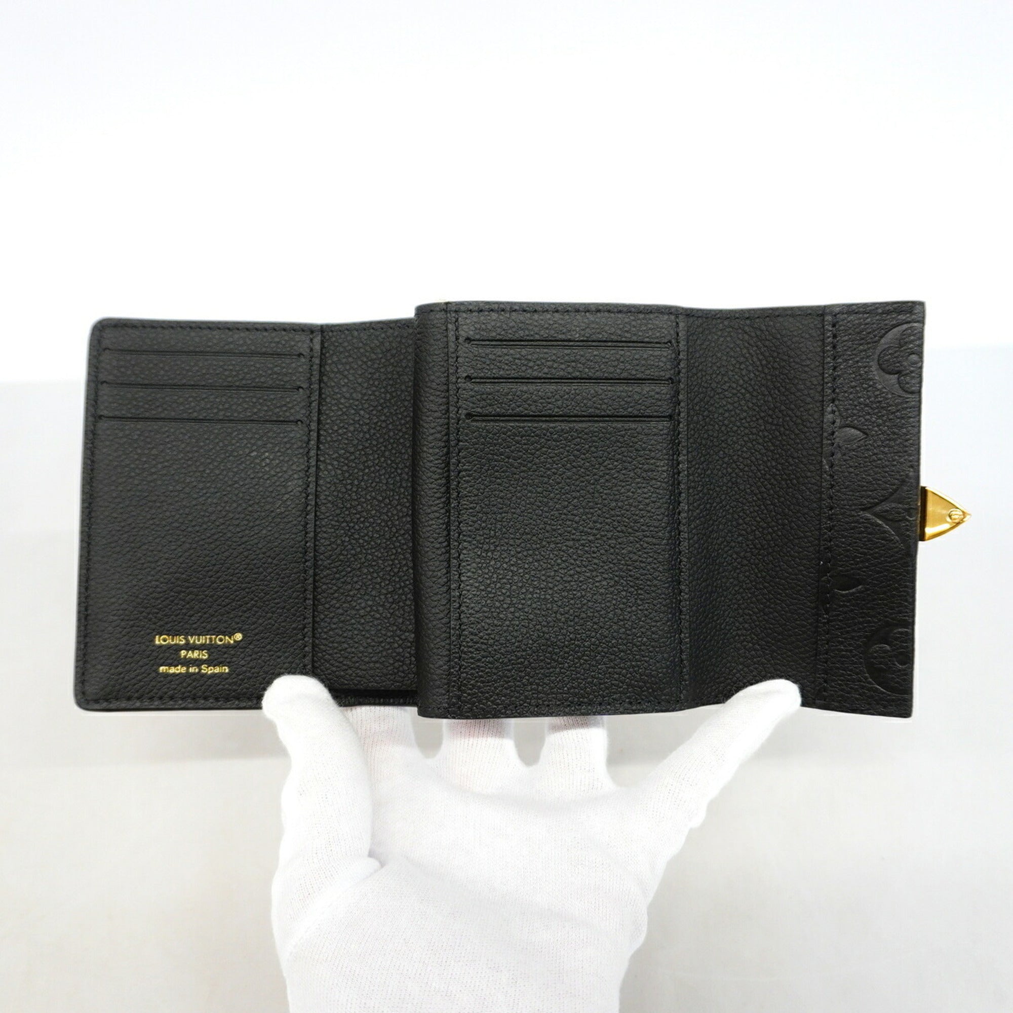 Louis Vuitton Noir Wallet (Tri-Fold) (Pre-Owned)