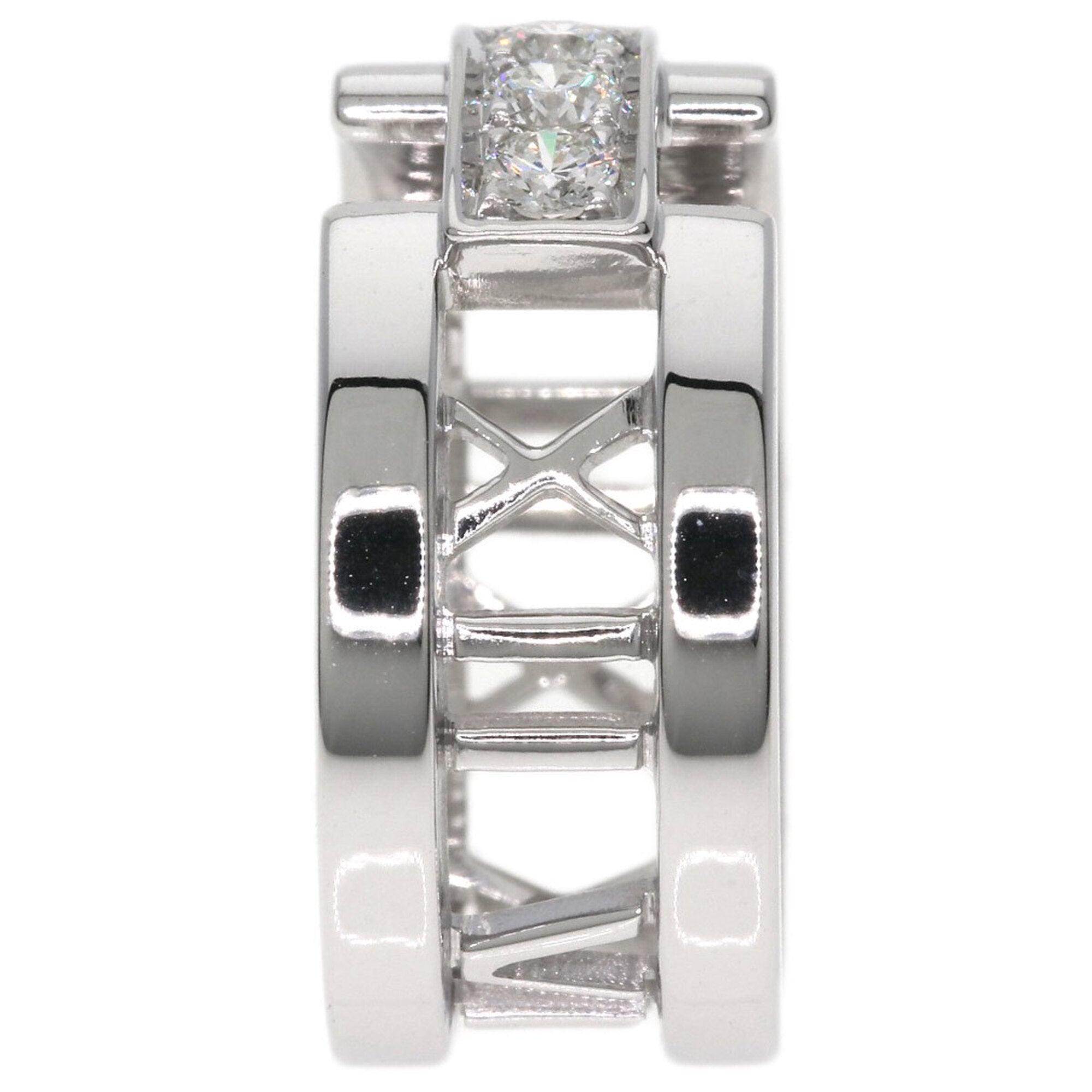 Tiffany Atlas White Gold (18K) Band Ring (Pre-Owned)