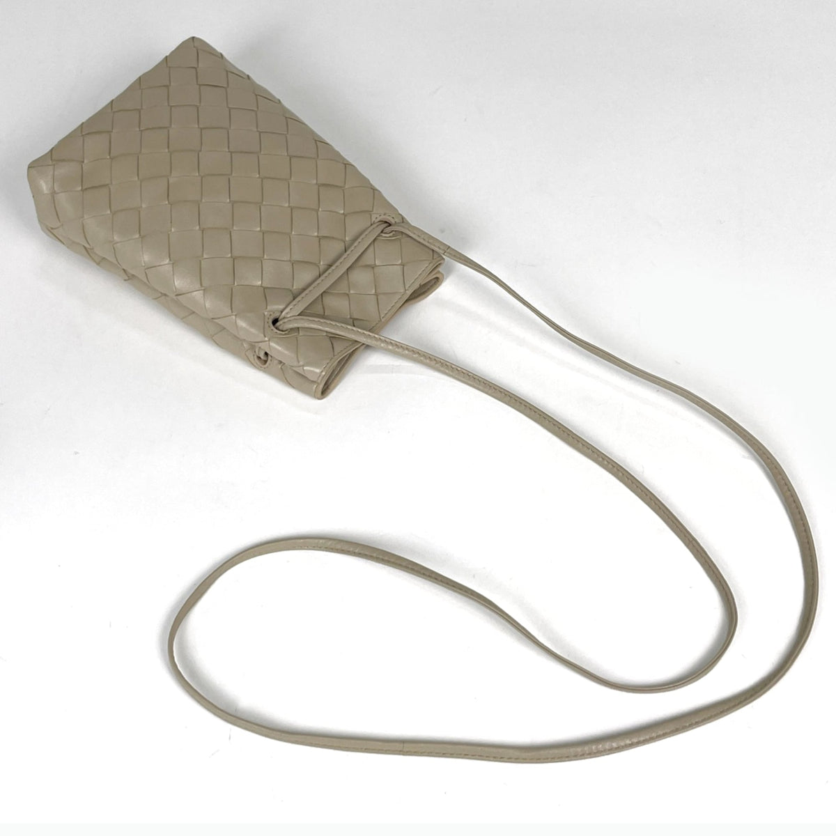 Bottega Veneta Beige Leather Shoulder Bag (Pre-Owned)