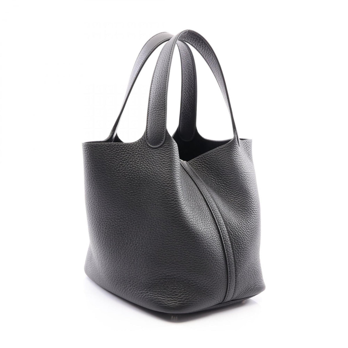 Hermes Black Taurillon Clemence Leather Leather Handbag (Pre-Owned)