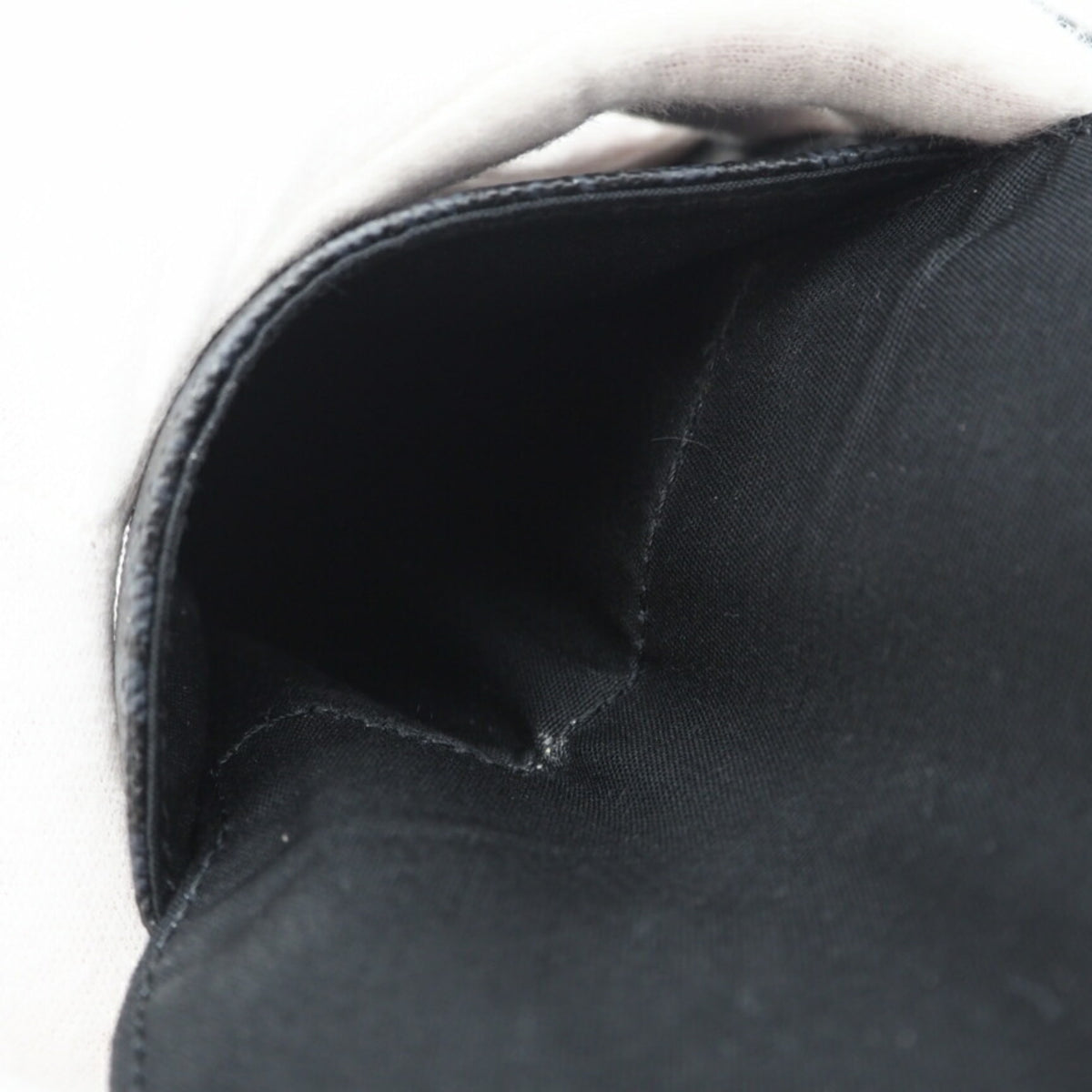 Christian Dior Black Gray Coated Canvas Shoulder Bag (Pre-Owned)