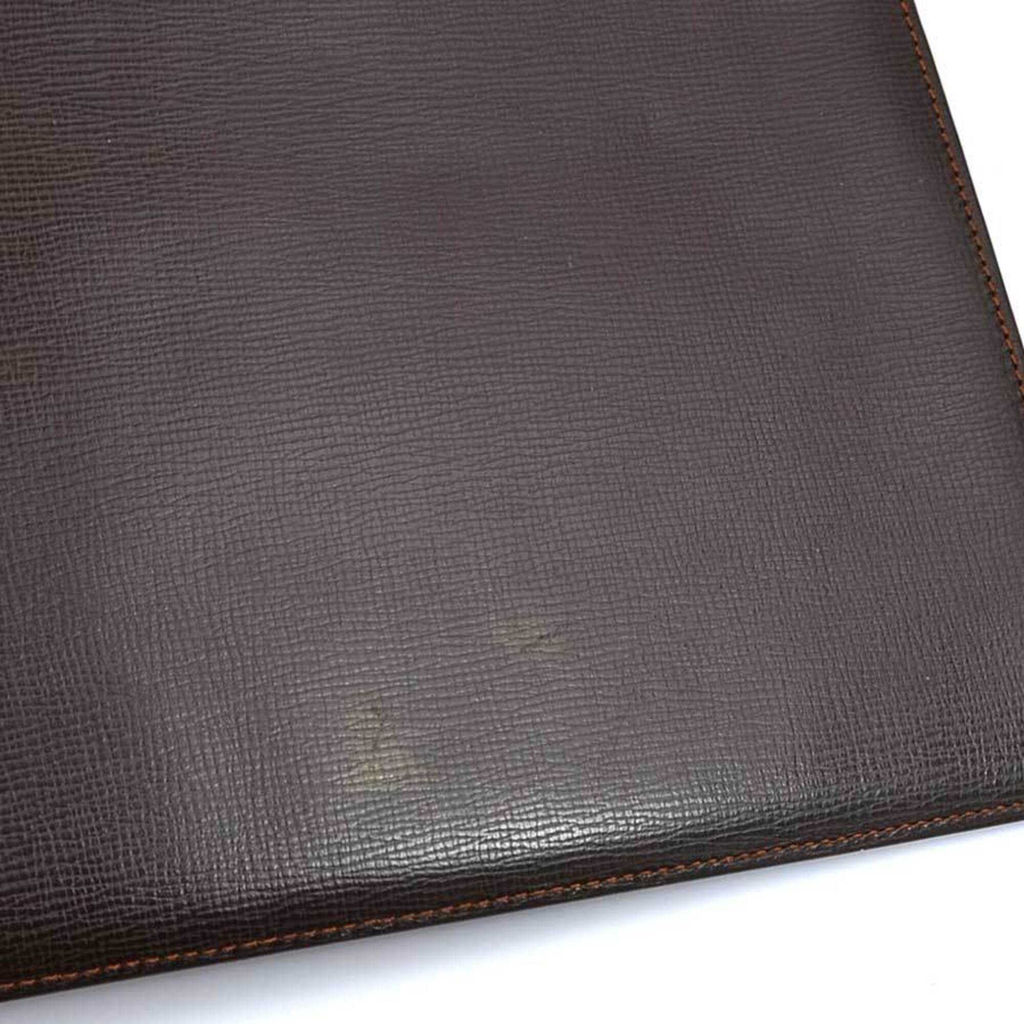 Loewe Dark Brown Leather Clutch Bag (Pre-Owned)