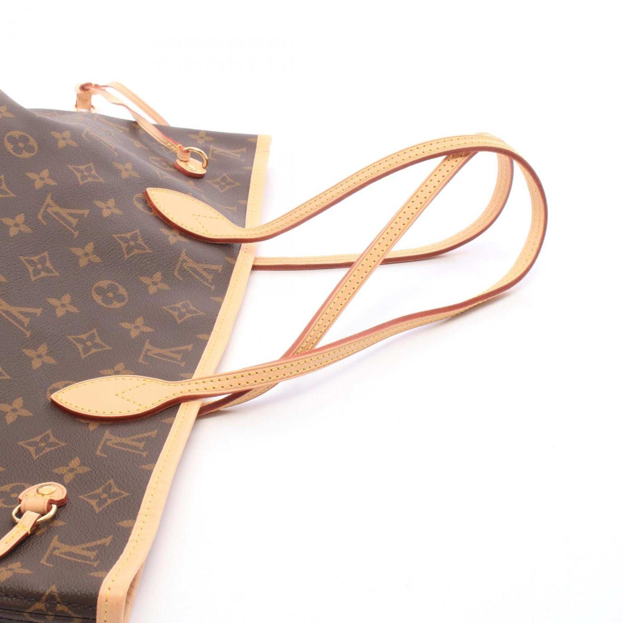 Louis Vuitton Brown Monogram Leather Handbag Pouch Tote Bag (Pre-Owned)