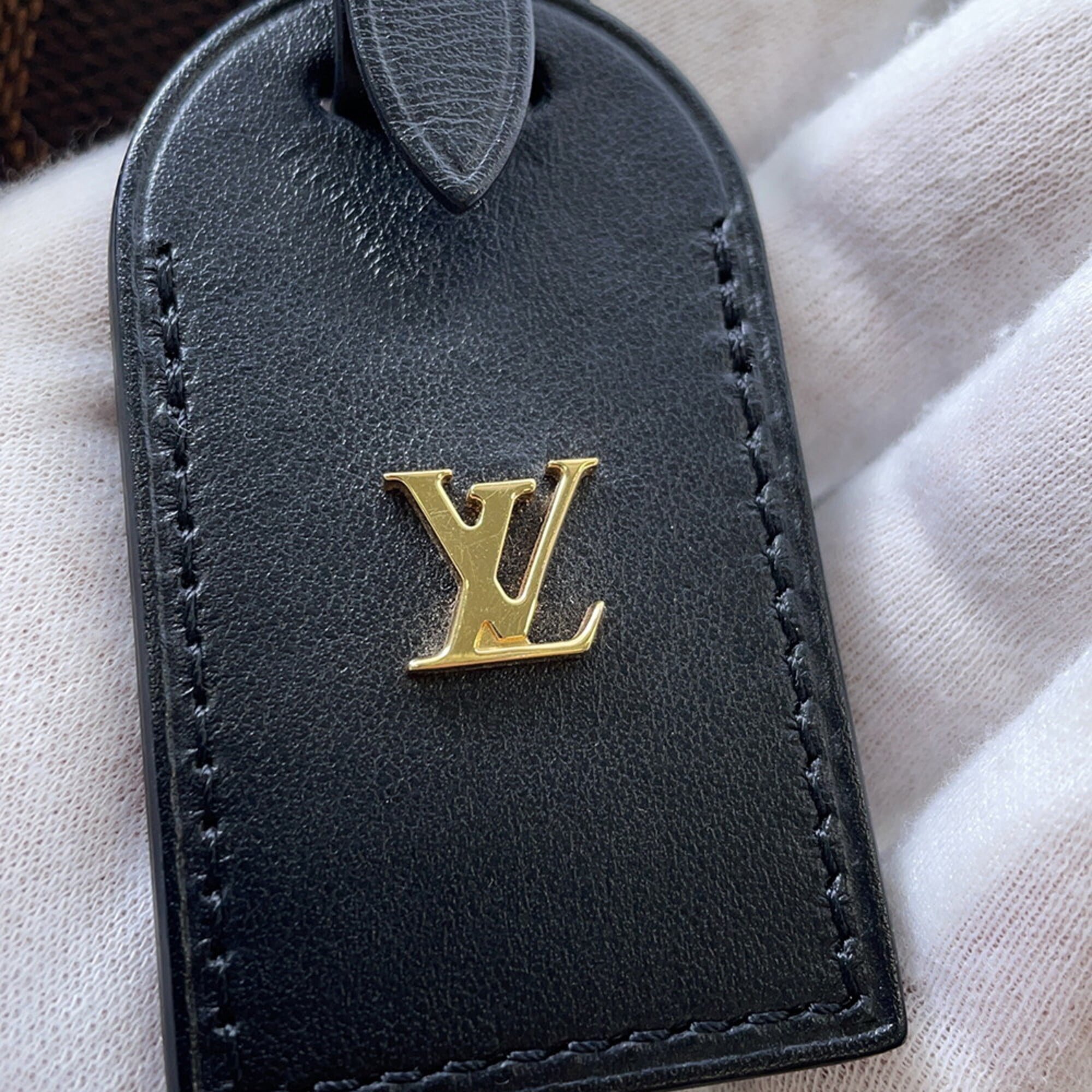 Louis Vuitton Damier Damier Canvas Ebene Noir Damier Canvas Handbag Shoulder Bag (Pre-Owned)