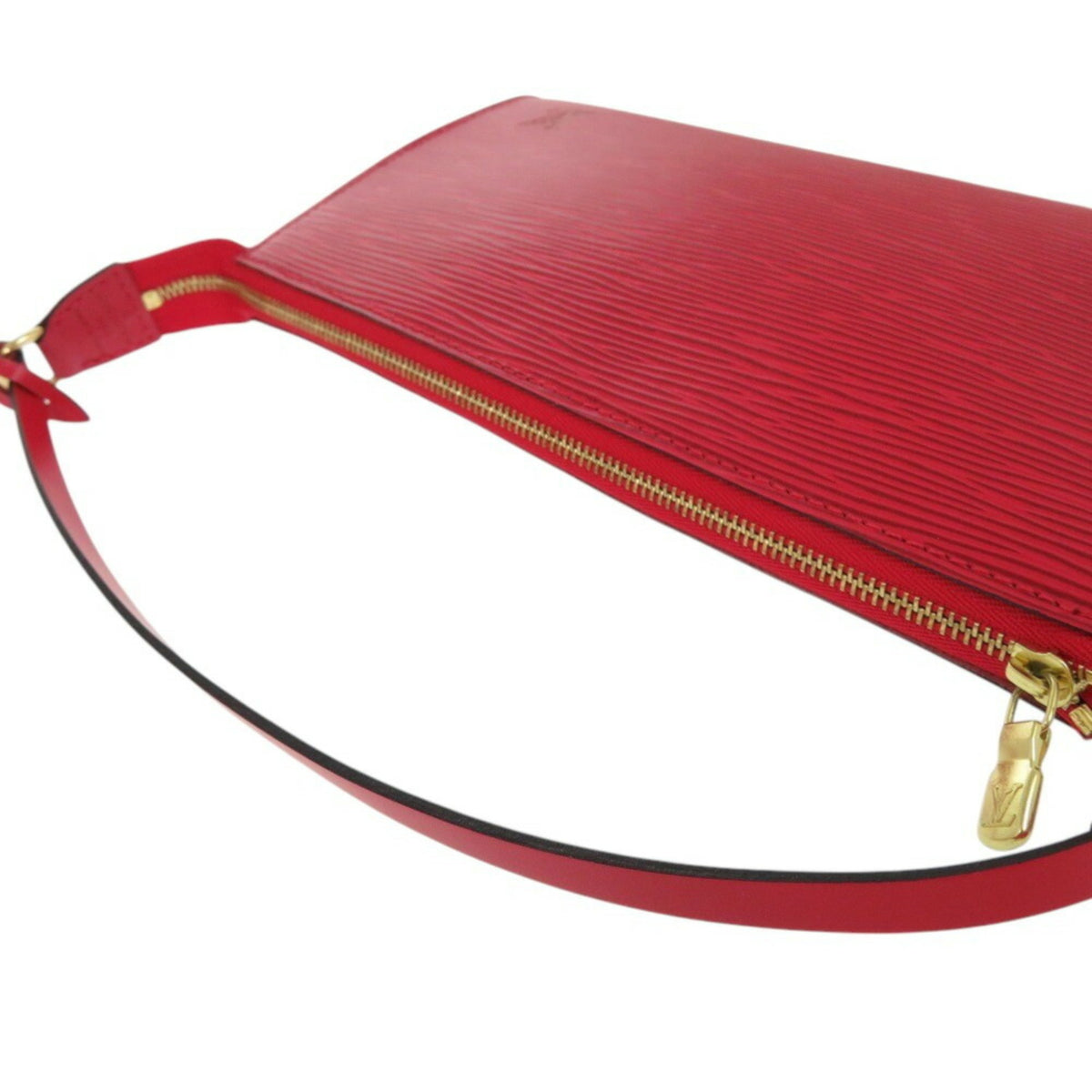 Louis Vuitton Epi Castilian Red Epi Leather Pochette Pouch (Pre-Owned)