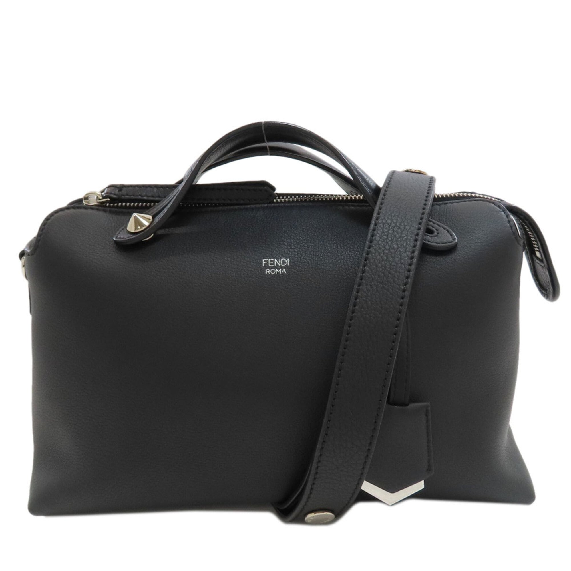 Fendi Black Leather Handbag (Pre-Owned)