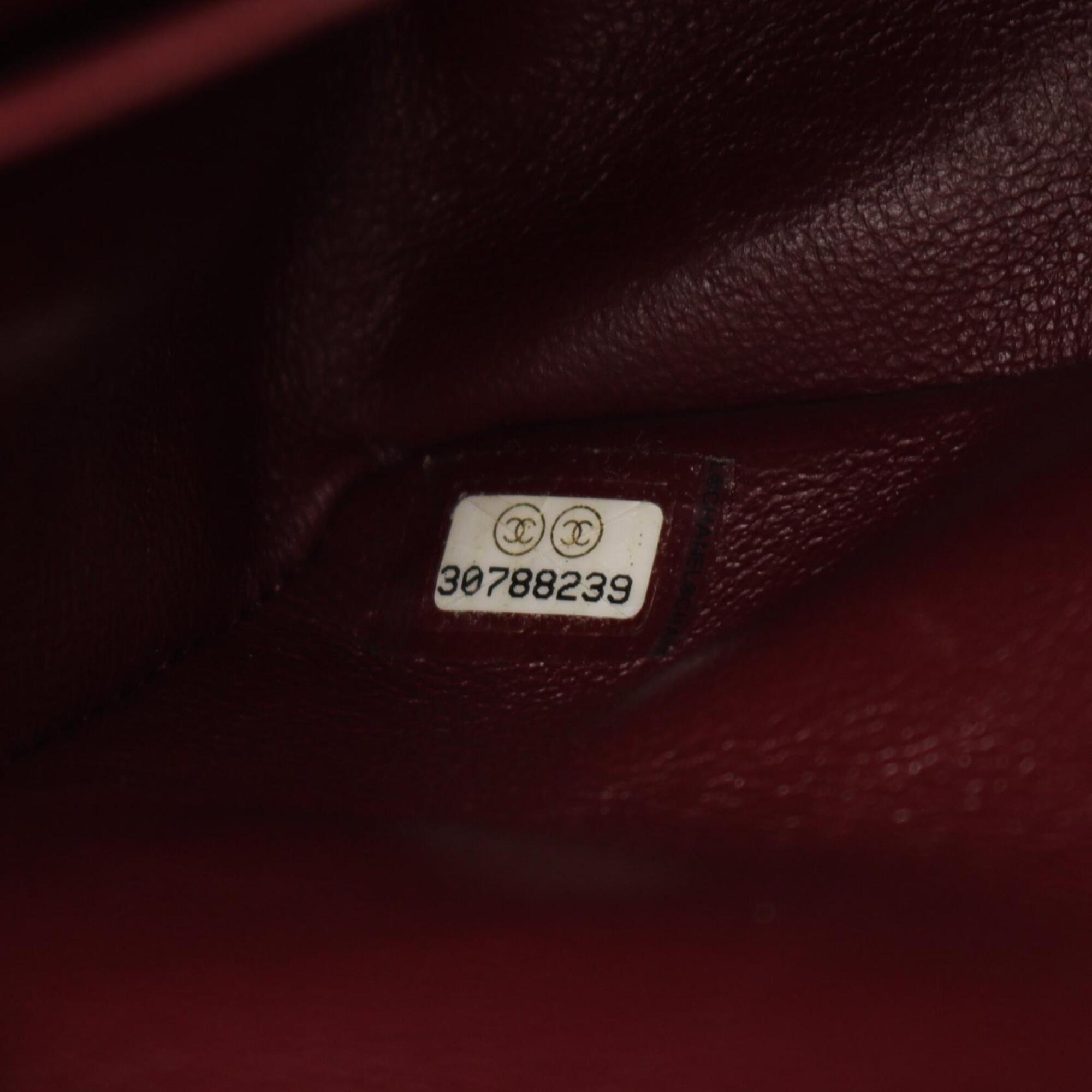 Chanel Black Leather Handbag Shoulder Bag (Pre-Owned)