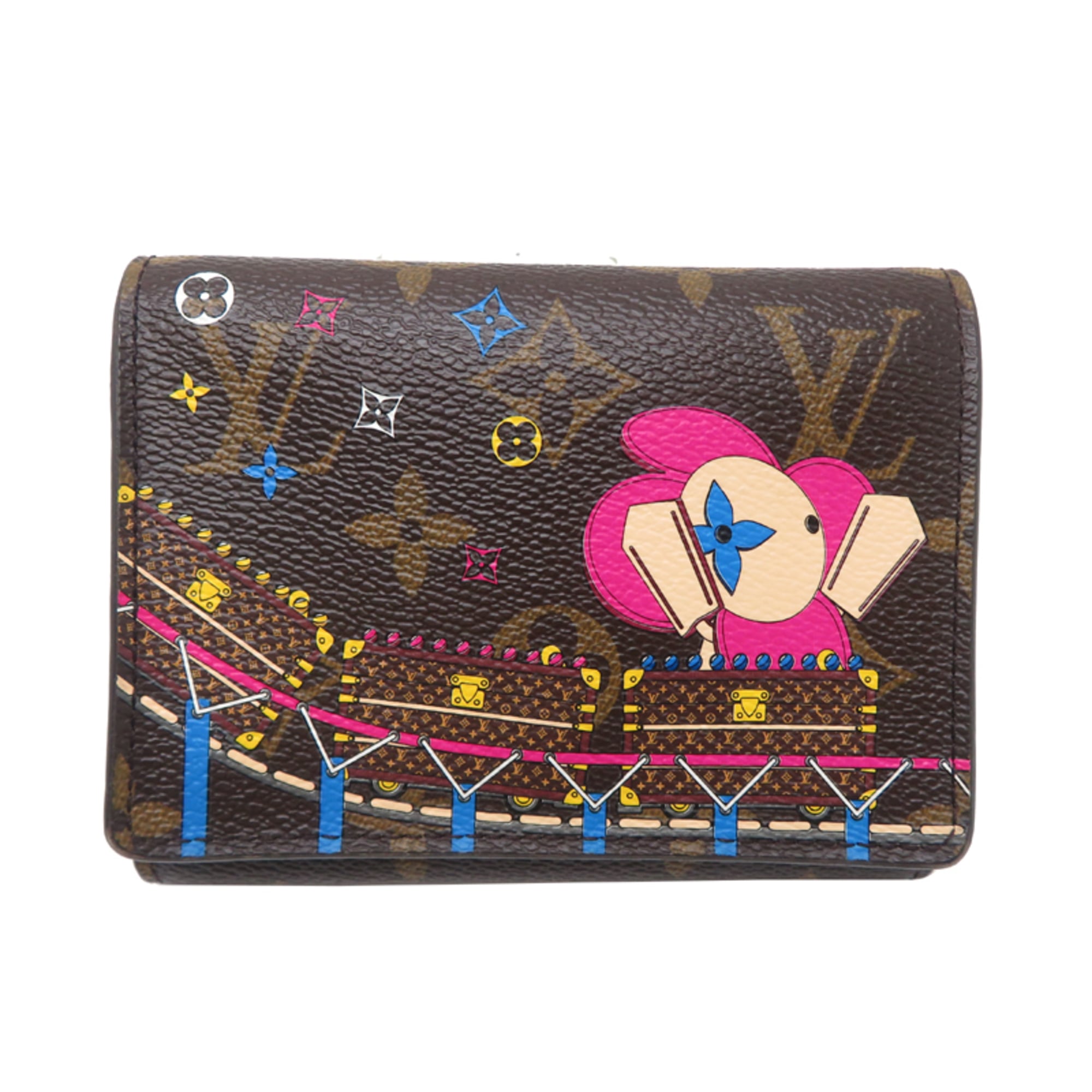 Louis Vuitton Brown Monogram Wallet (Tri-Fold) (Pre-Owned)