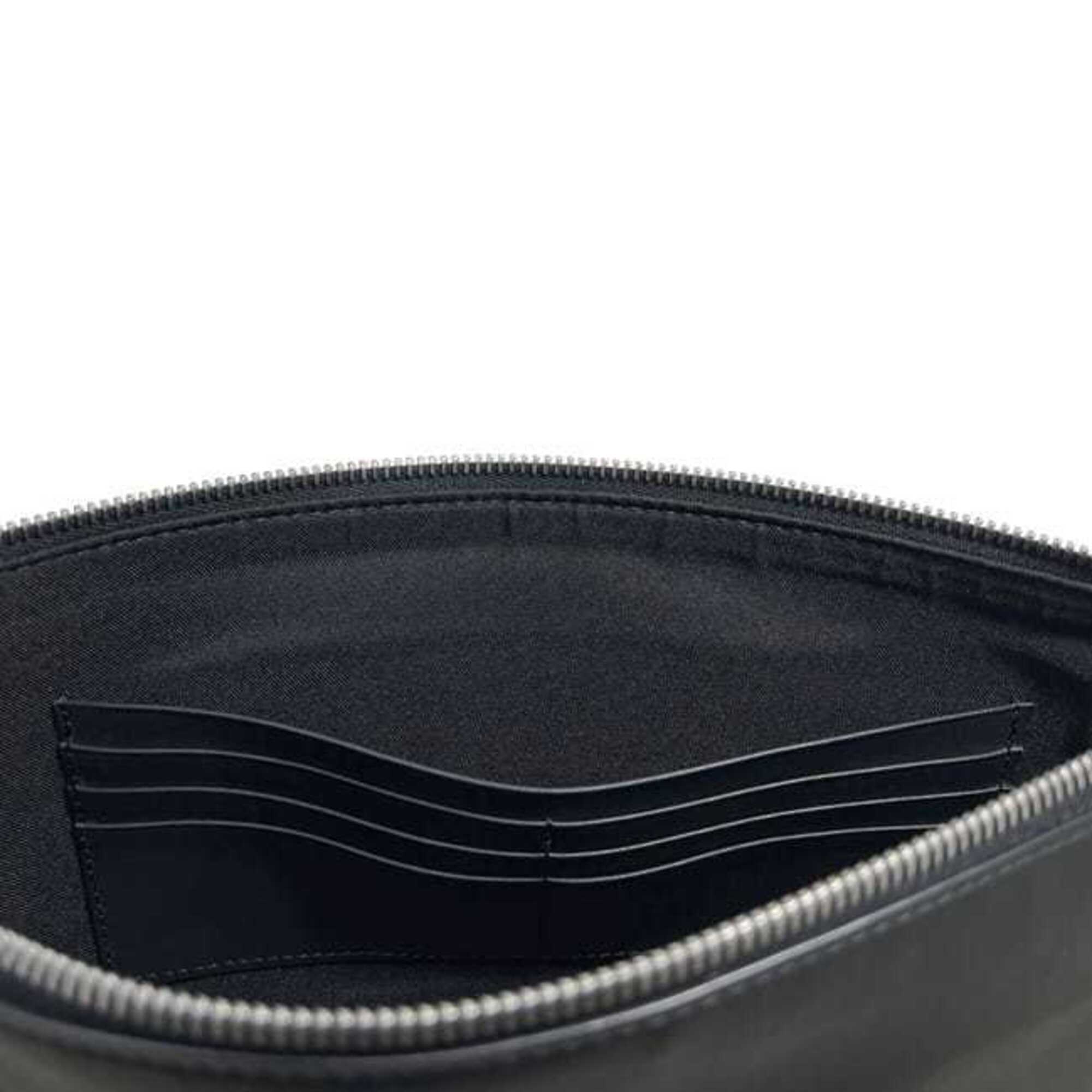 Fendi Black Leather Clutch Bag (Pre-Owned)