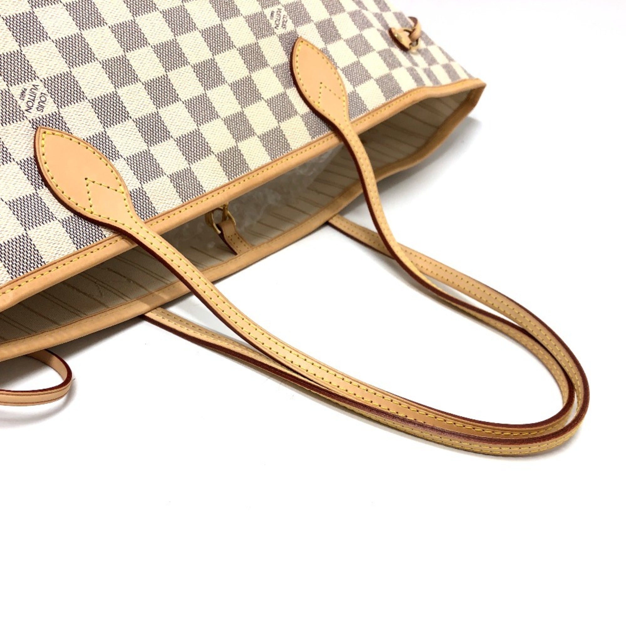 Louis Vuitton Azur White Damier Azur Shoulder Bag Tote Bag (Pre-Owned)