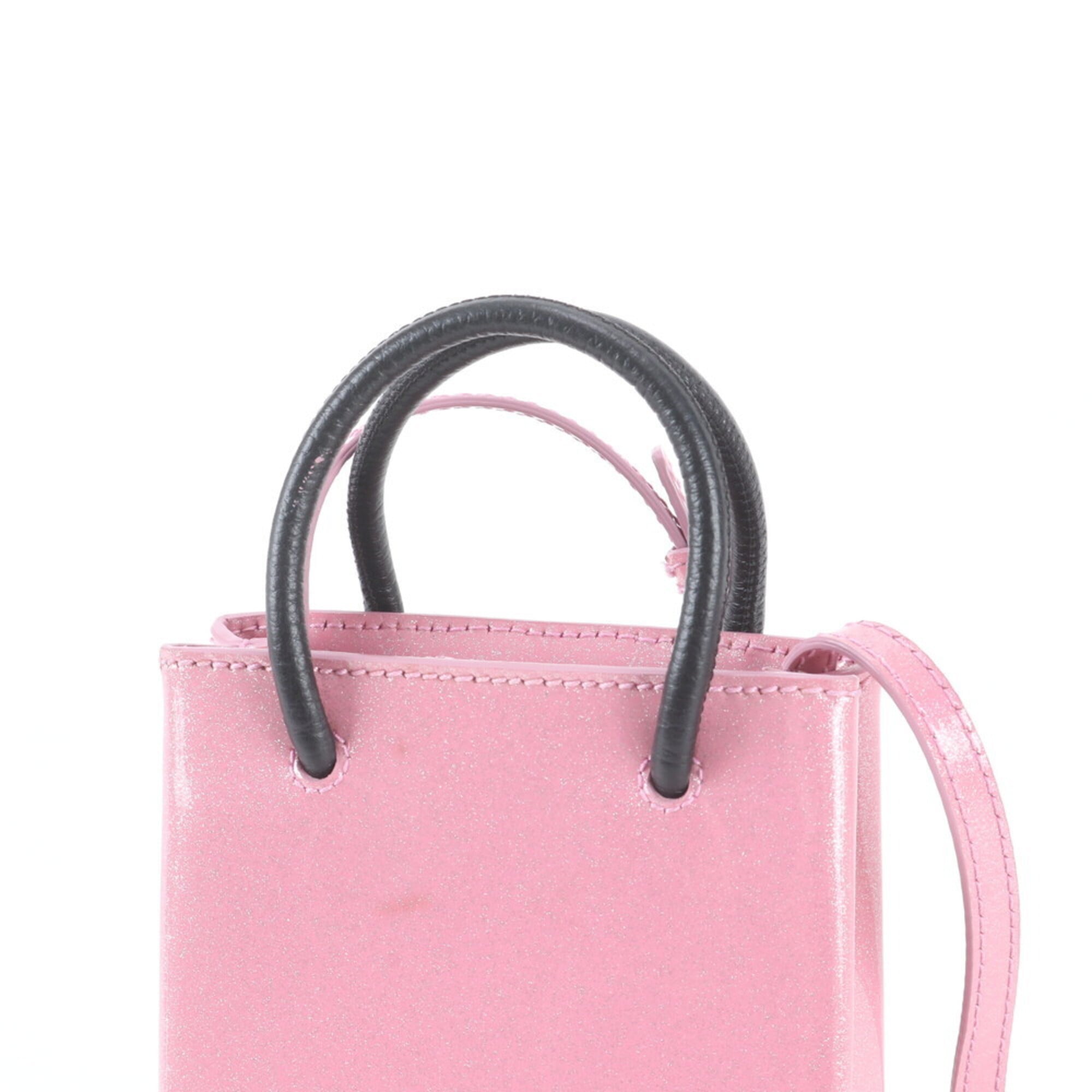Balenciaga Pink Leather Crossbody Bag Shoulder Bag (Pre-Owned)