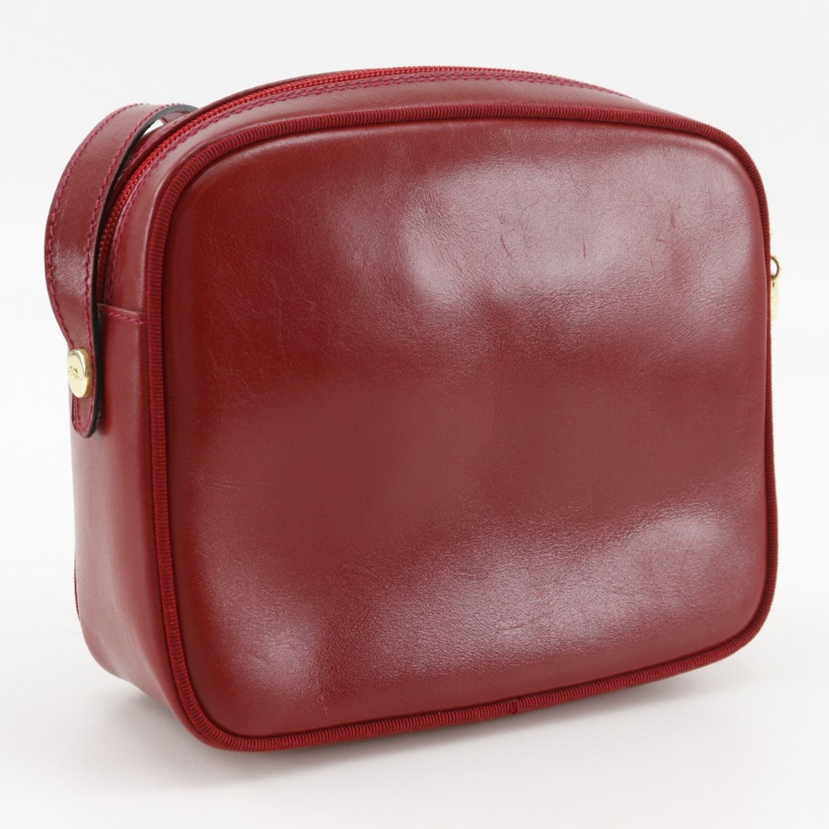 Salvatore Ferragamo Vara Red Color Leather Shoulder Bag (Pre-Owned)