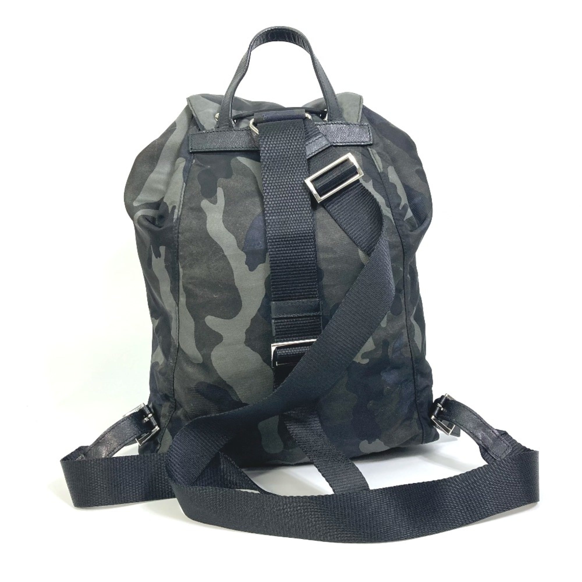 Prada Green Cloth Backpack (Pre-Owned)
