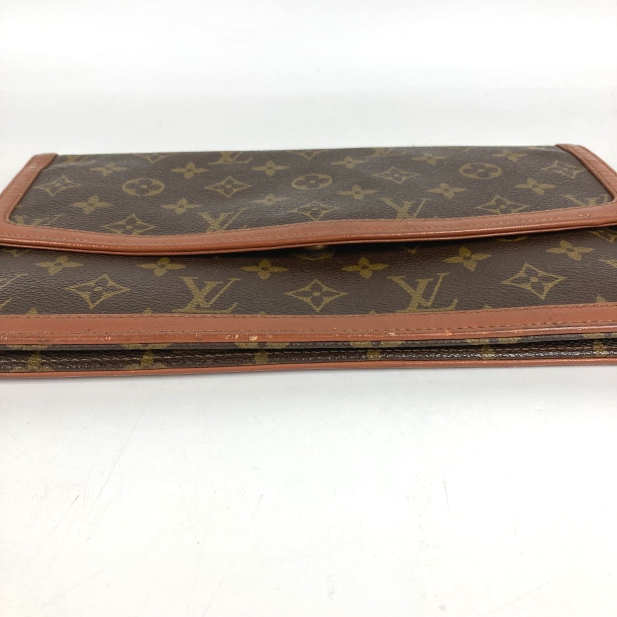Louis Vuitton Monogram Brown Monogram Clutch Bag (Pre-Owned)