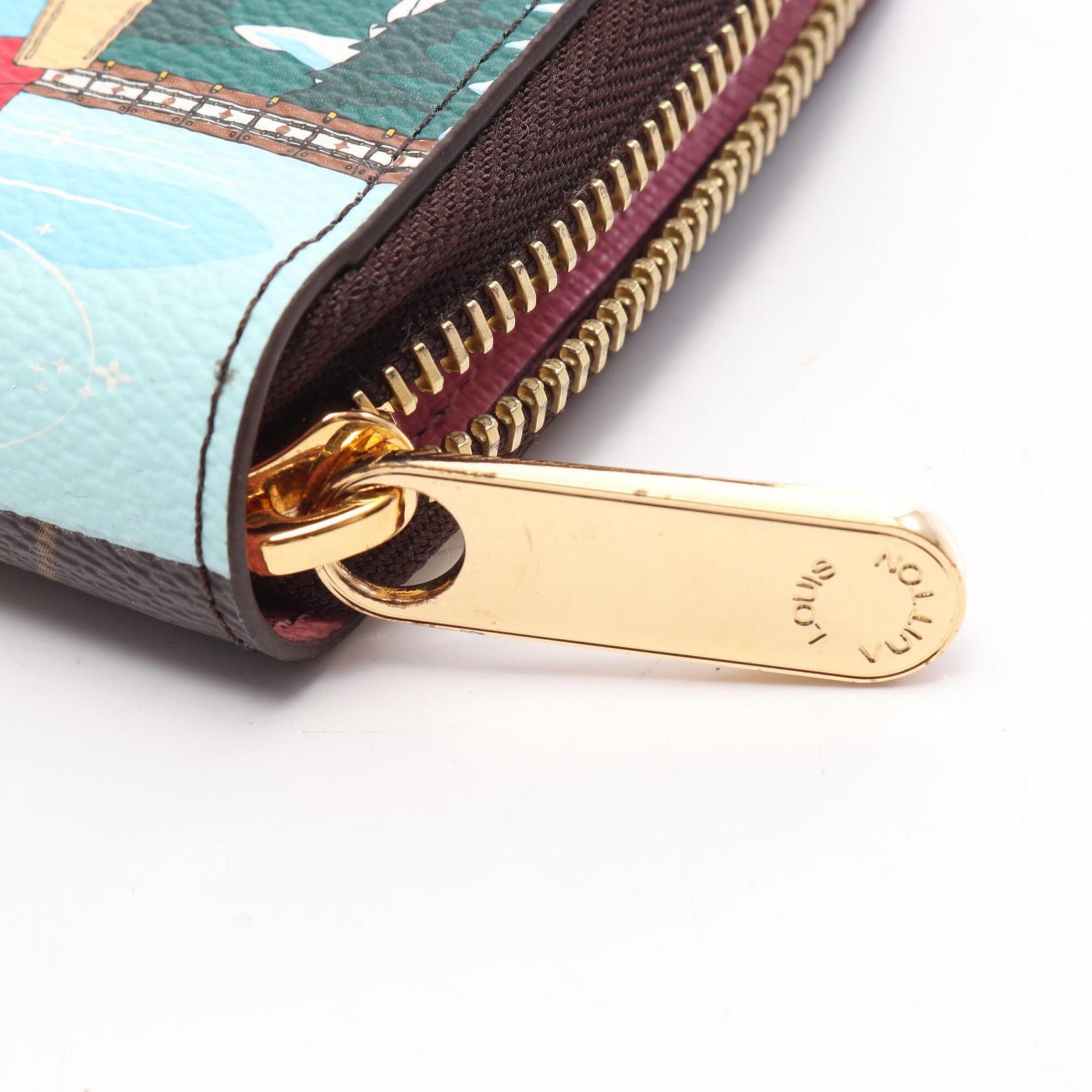 Louis Vuitton Brown Multi-Color Pvc Long Wallet (Bi-Fold) (Pre-Owned)