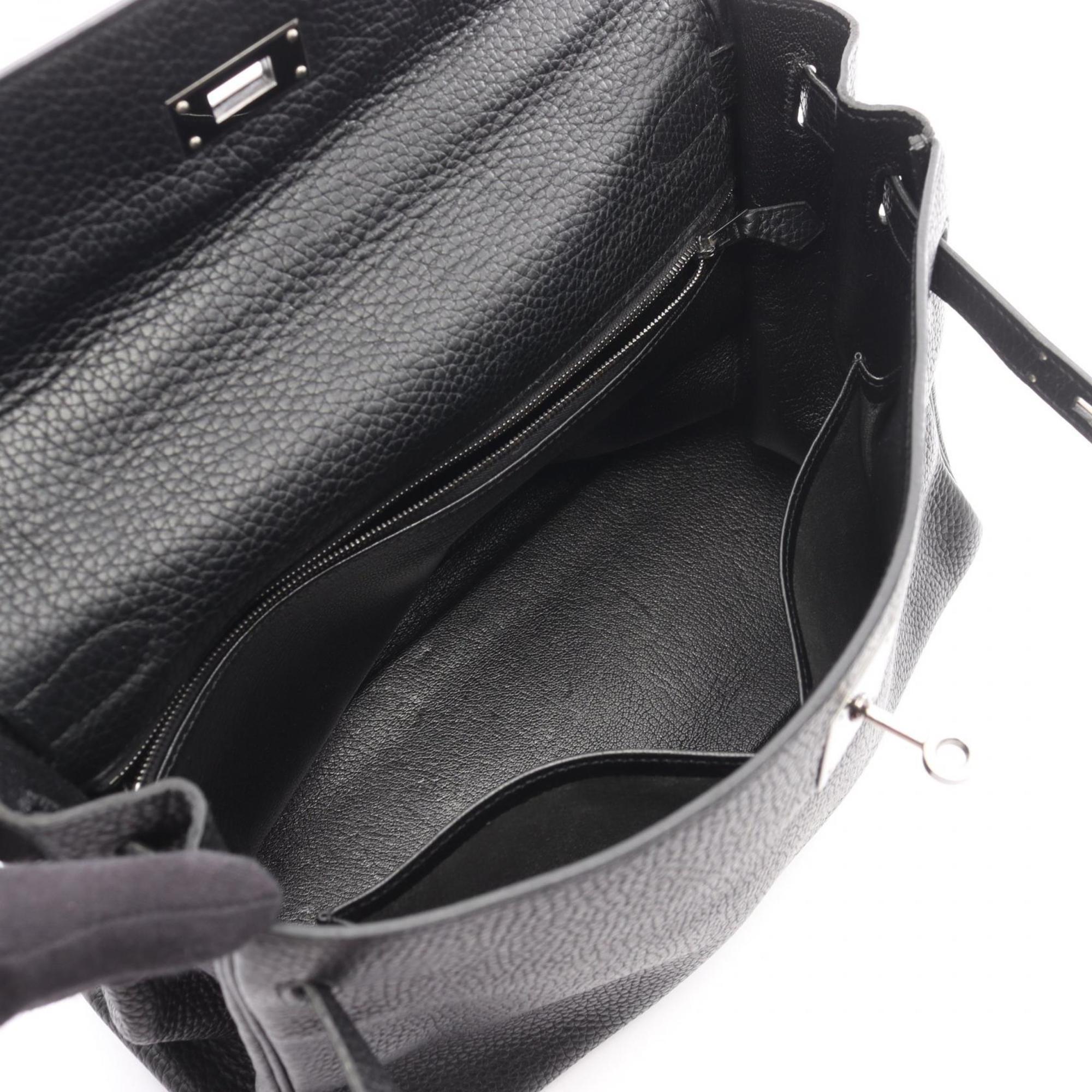 Hermes Black Togo Leather Handbag (Pre-Owned)