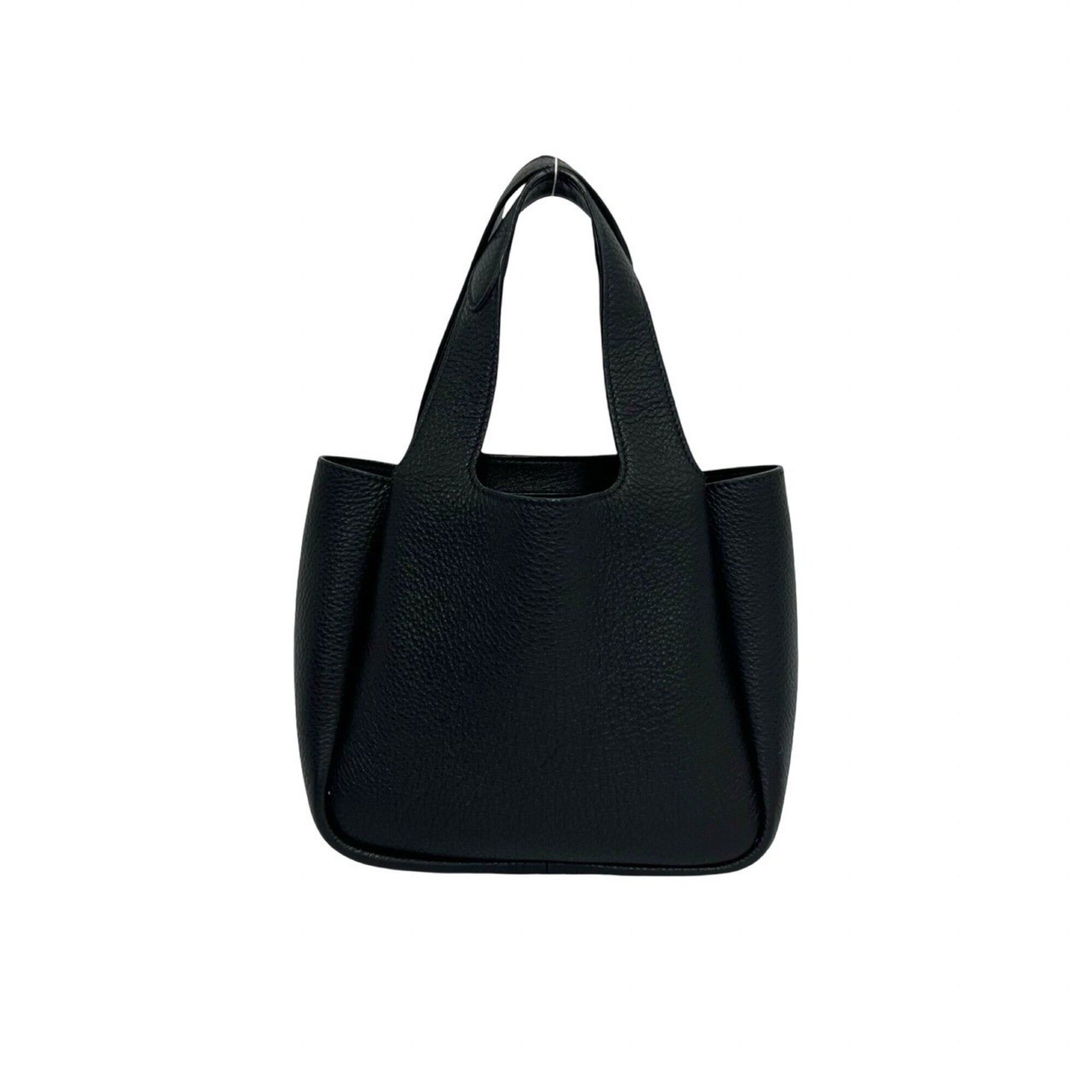 Prada Black Leather Handbag Tote Bag (Pre-Owned)