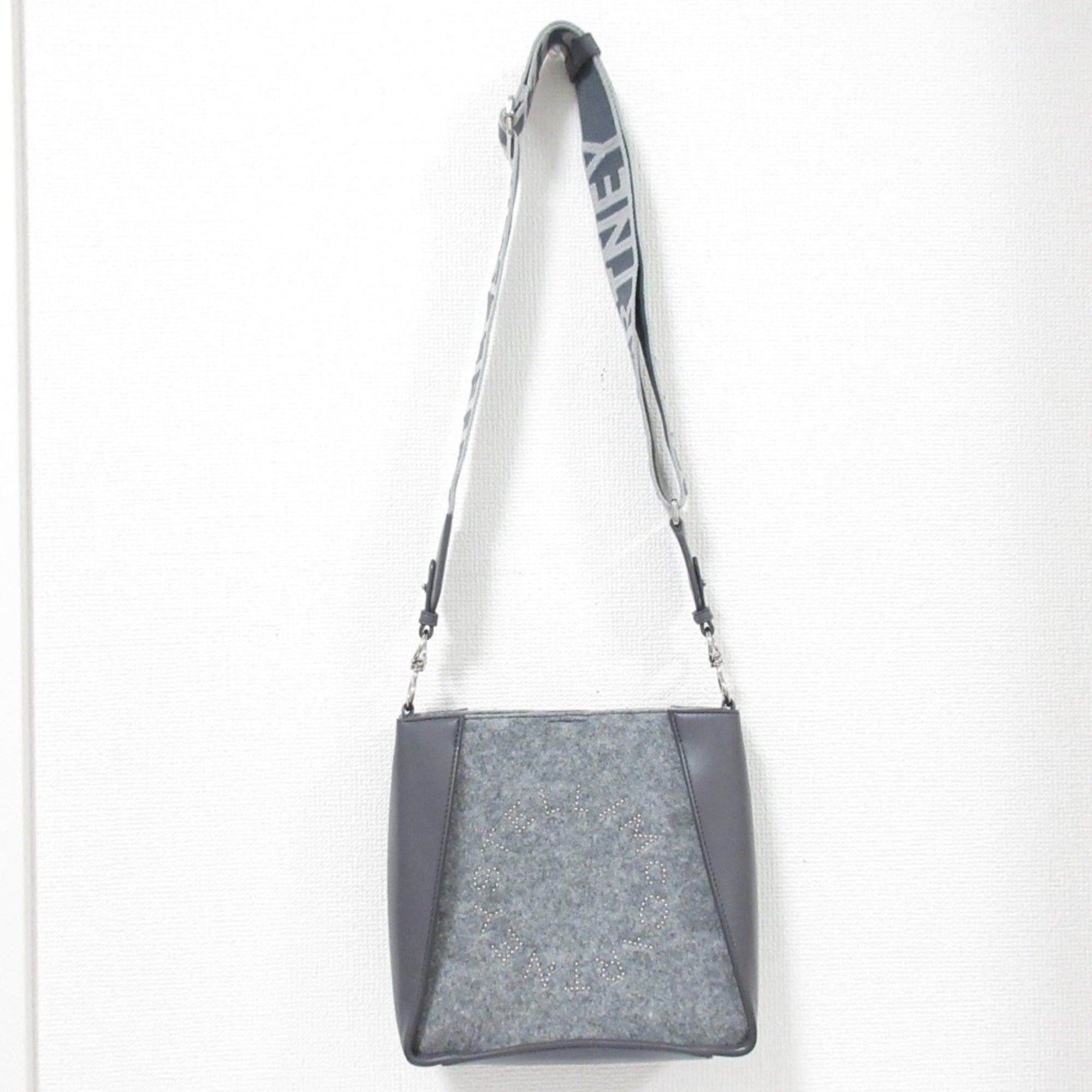 Stella Mccartney Gray Elastane Shoulder Bag (Pre-Owned)