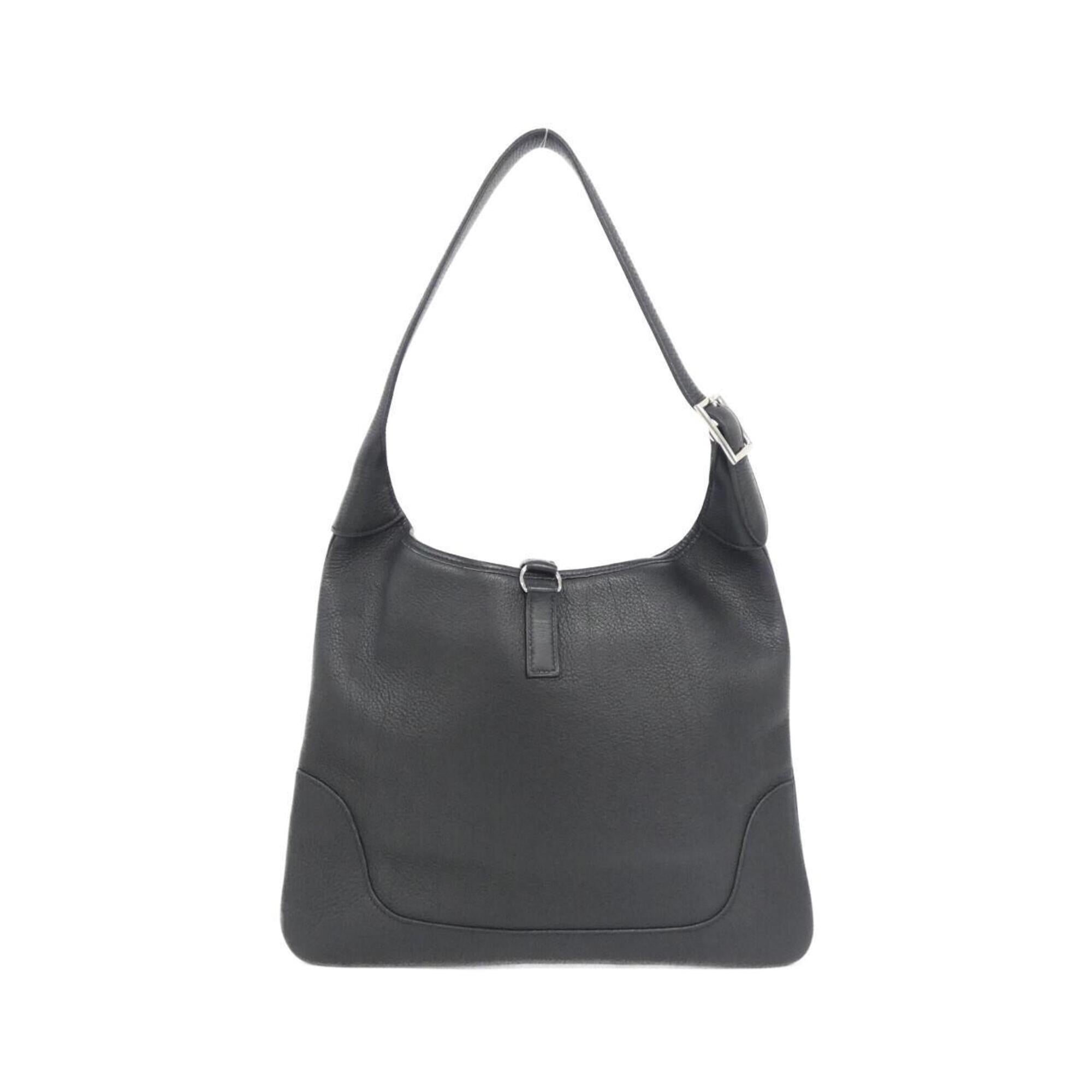 Hermes Black Taurillon Clemence Leather Shoulder Bag (Pre-Owned)