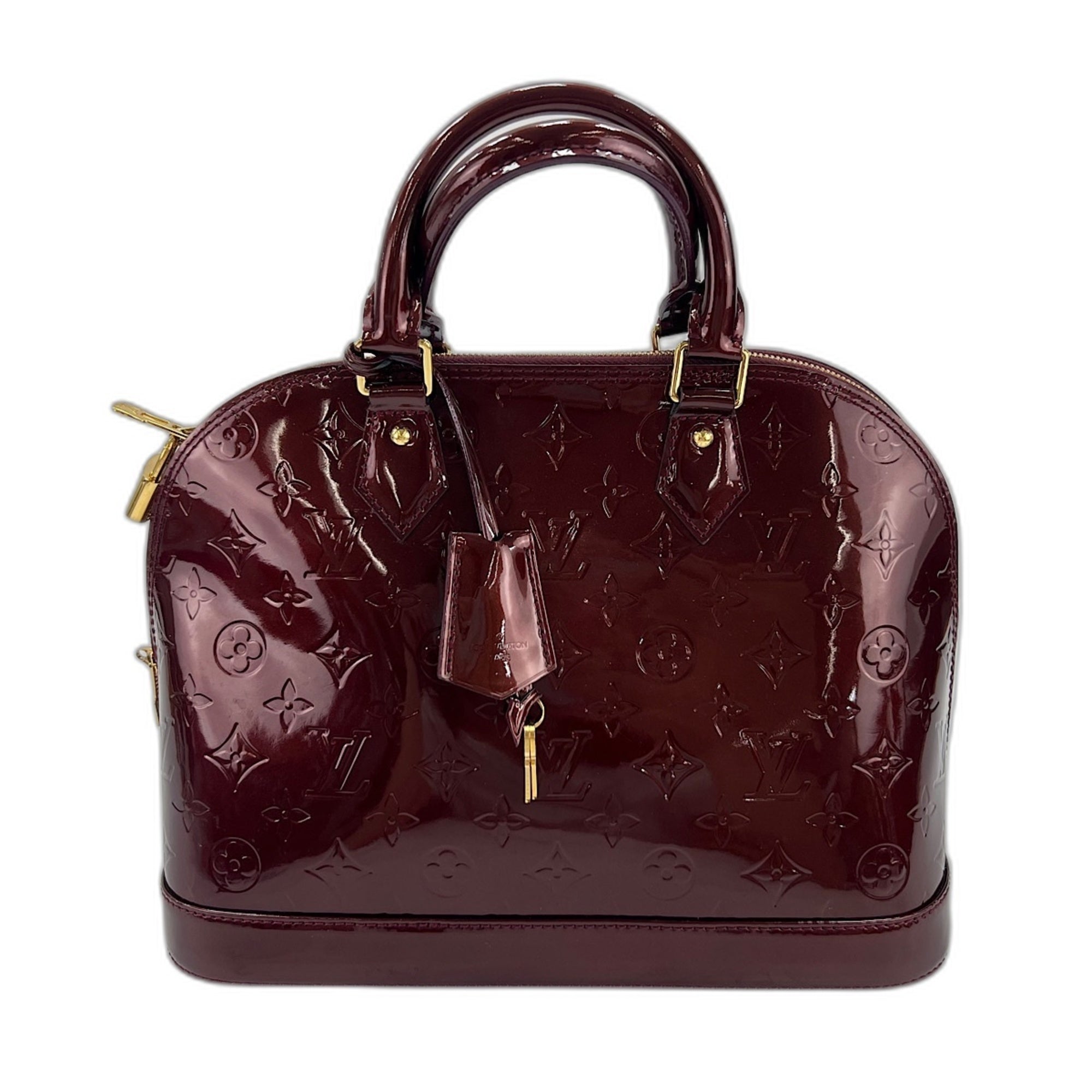 Louis Vuitton Monogram Vernis Red Color Handbag (Pre-Owned)