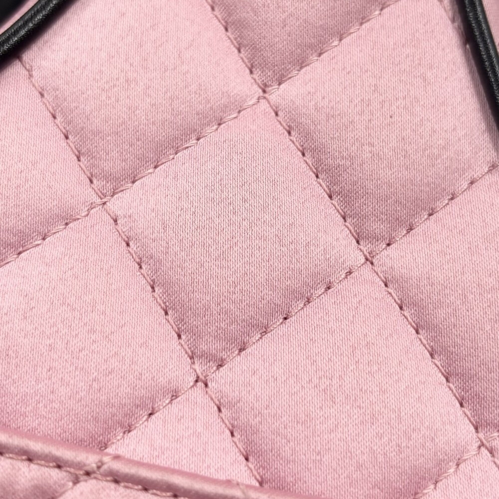 Chanel Pink Satin Shoulder Bag (Pre-Owned)