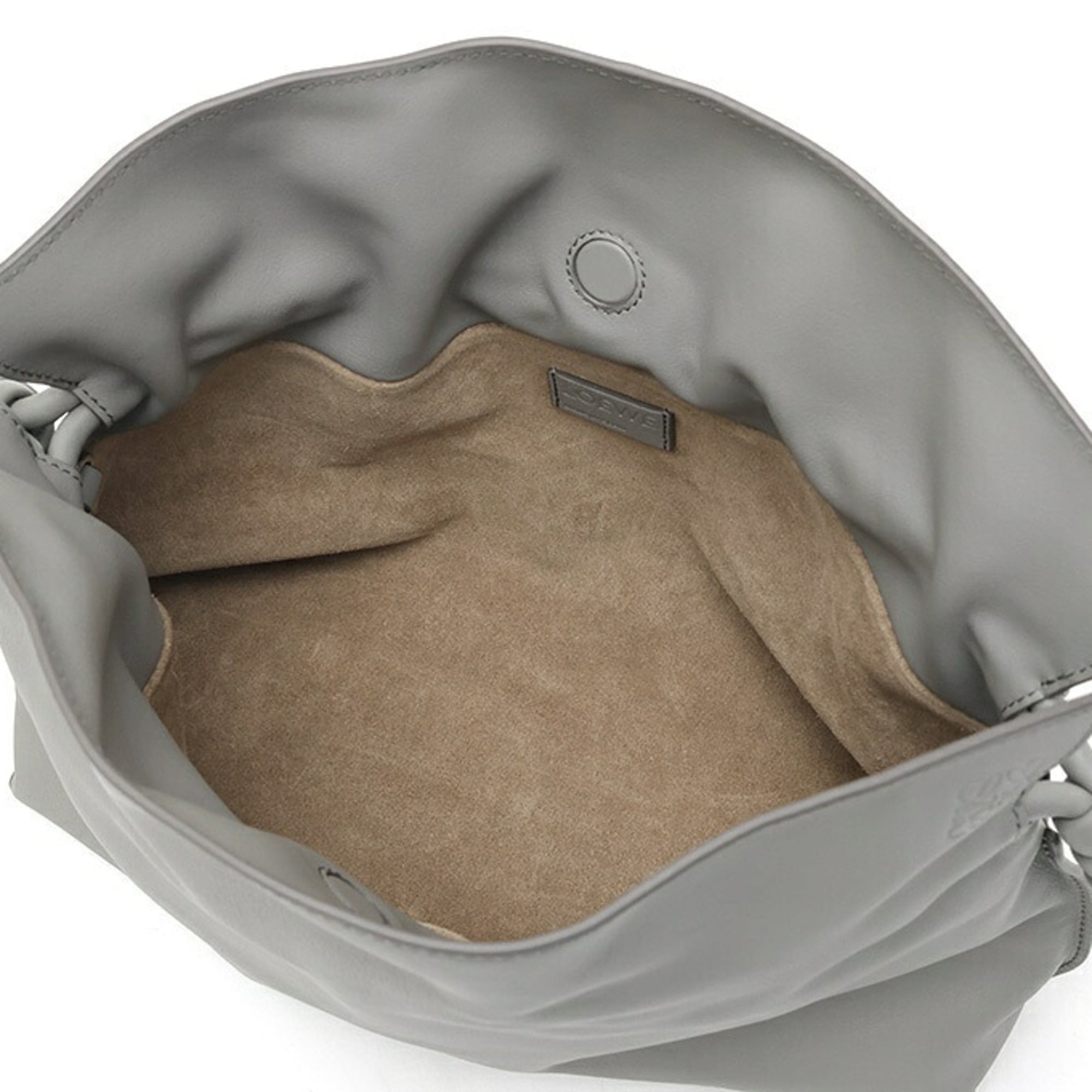 Loewe Gray Leather Shoulder Bag (Pre-Owned)