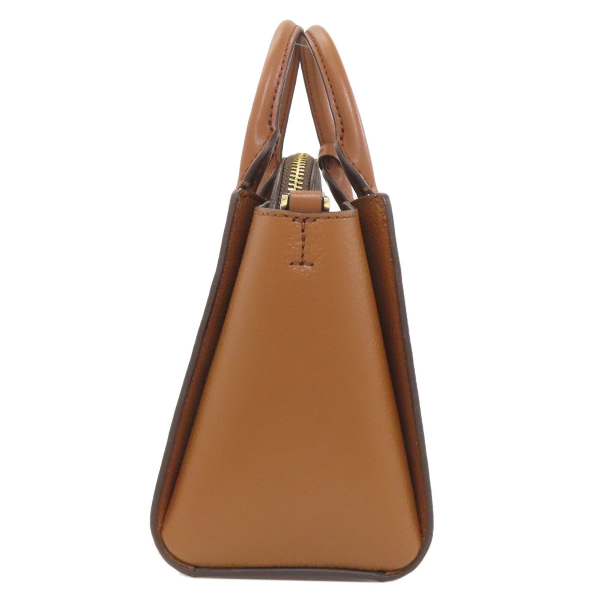 Michael Kors Brown Pvc Handbag Pouch (Pre-Owned)