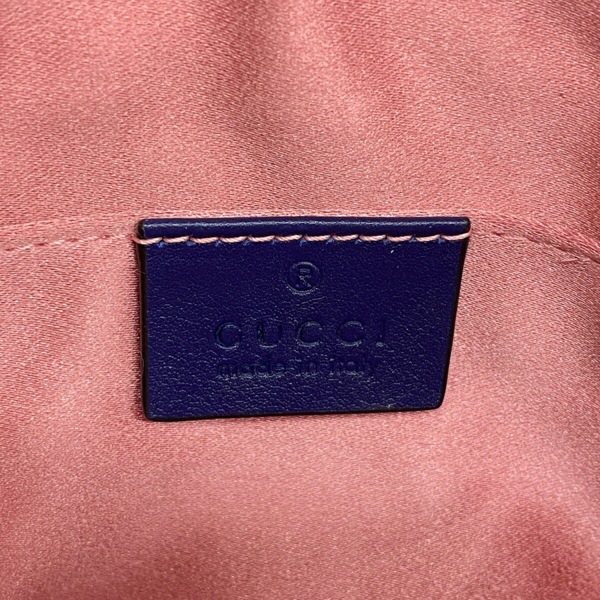 Gucci Blue Suede Fanny Pack (Pre-Owned)