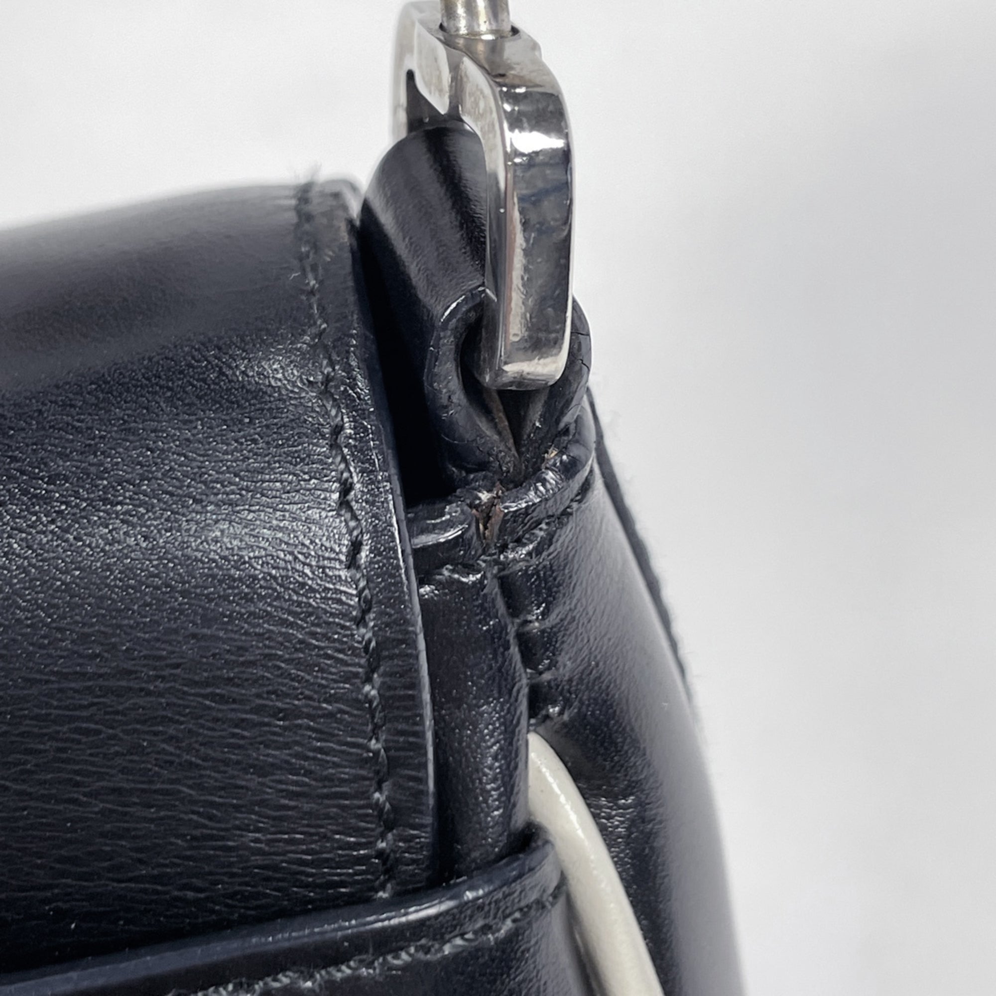 Prada Black Leather Handbag (Pre-Owned)