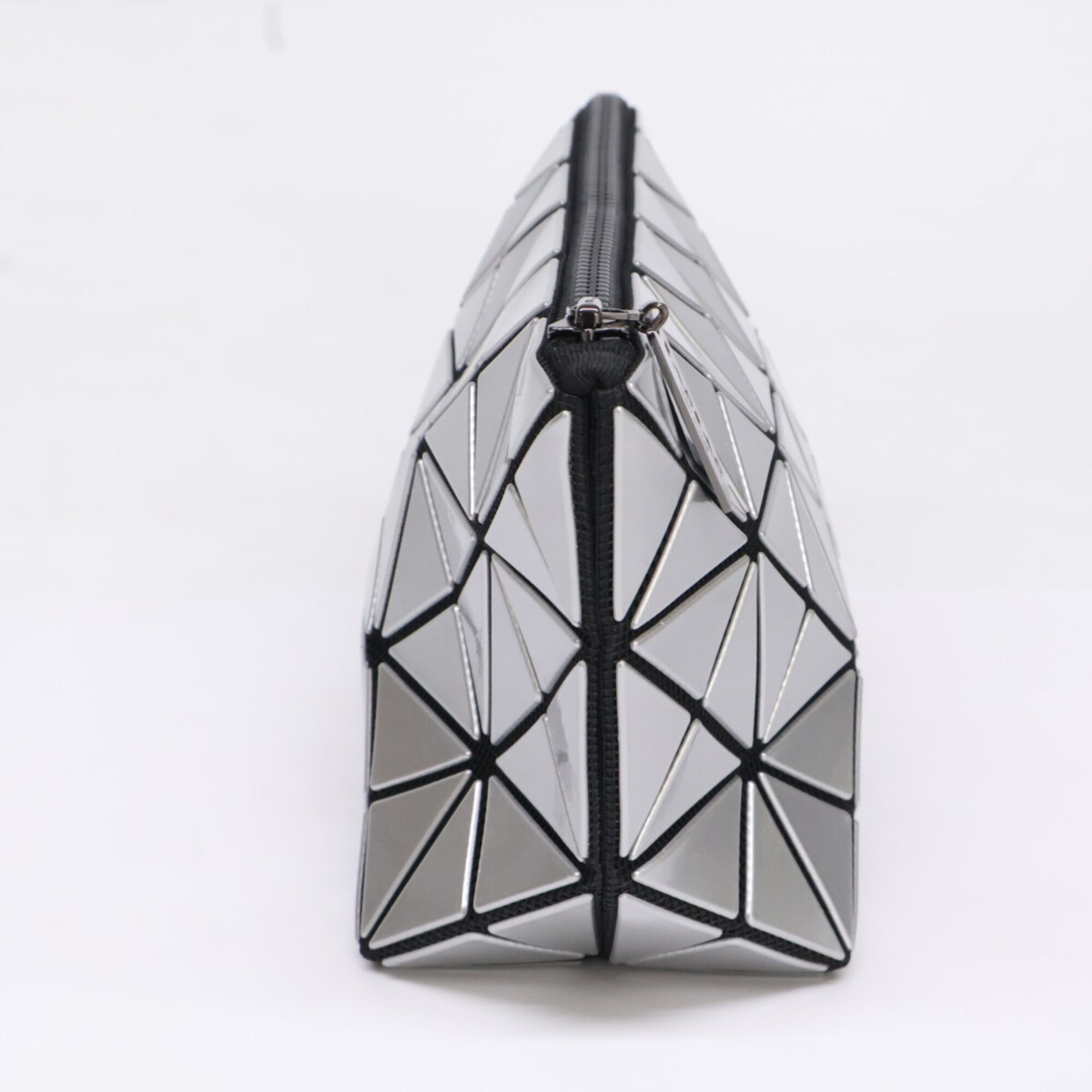 Bao Bao Issey Miyake Silver Pvc Pouch (Pre-Owned)
