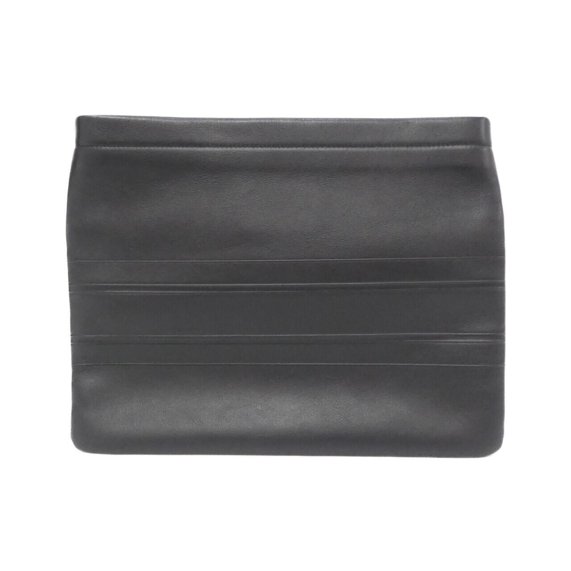 Christian Dior Black Leather Clutch Bag (Pre-Owned)