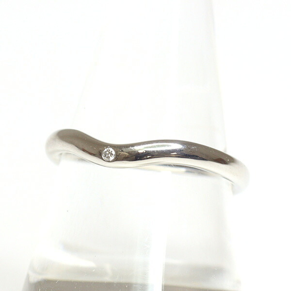 Tiffany Platinum Platinum 950 Band Ring (Pre-Owned)