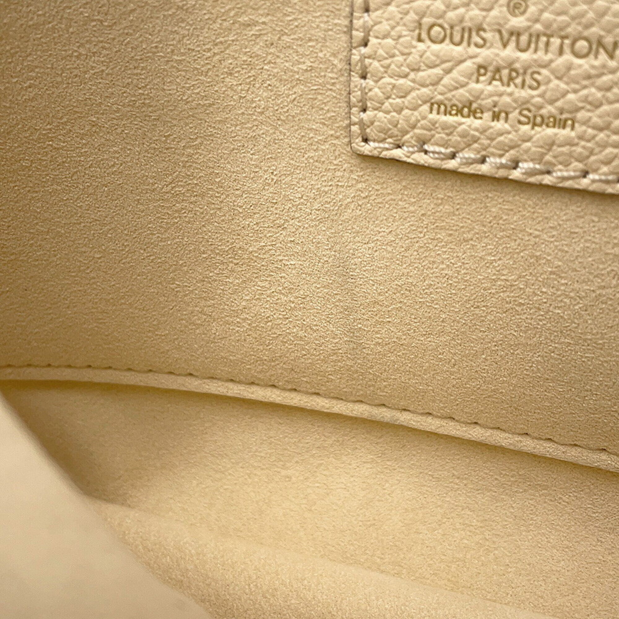 Louis Vuitton Cream Monogram Empreinte Pochette Shoulder Bag (Pre-Owned)