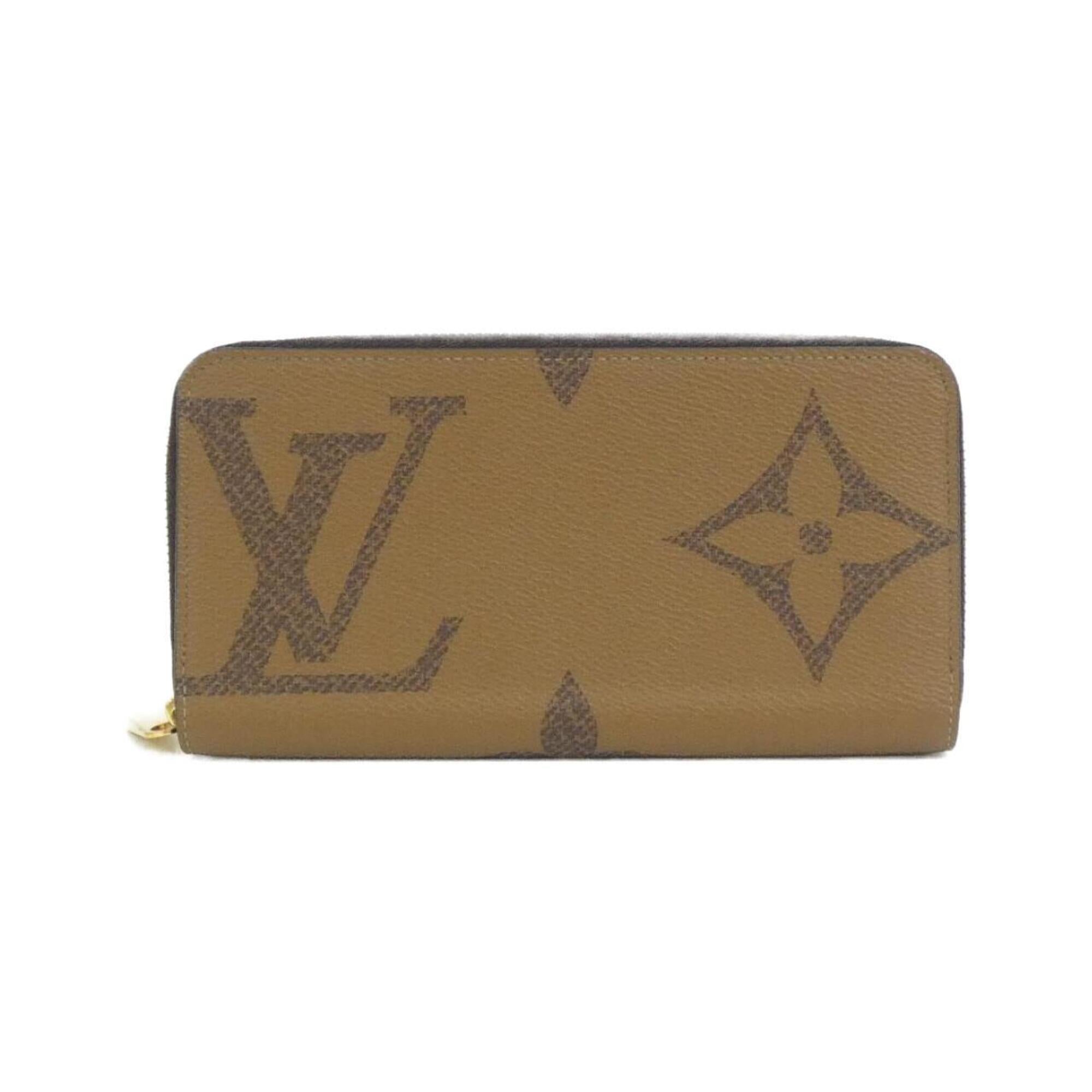 Louis Vuitton Marron Coated Canvas Long Wallet (Bi-Fold) (Pre-Owned)