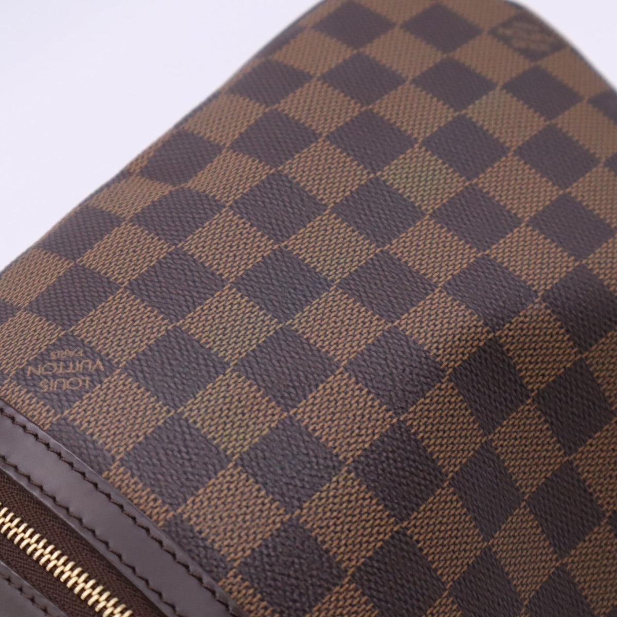 Louis Vuitton Beige Brown Coated Canvas Leather Pochette Shoulder Bag (Pre-Owned)
