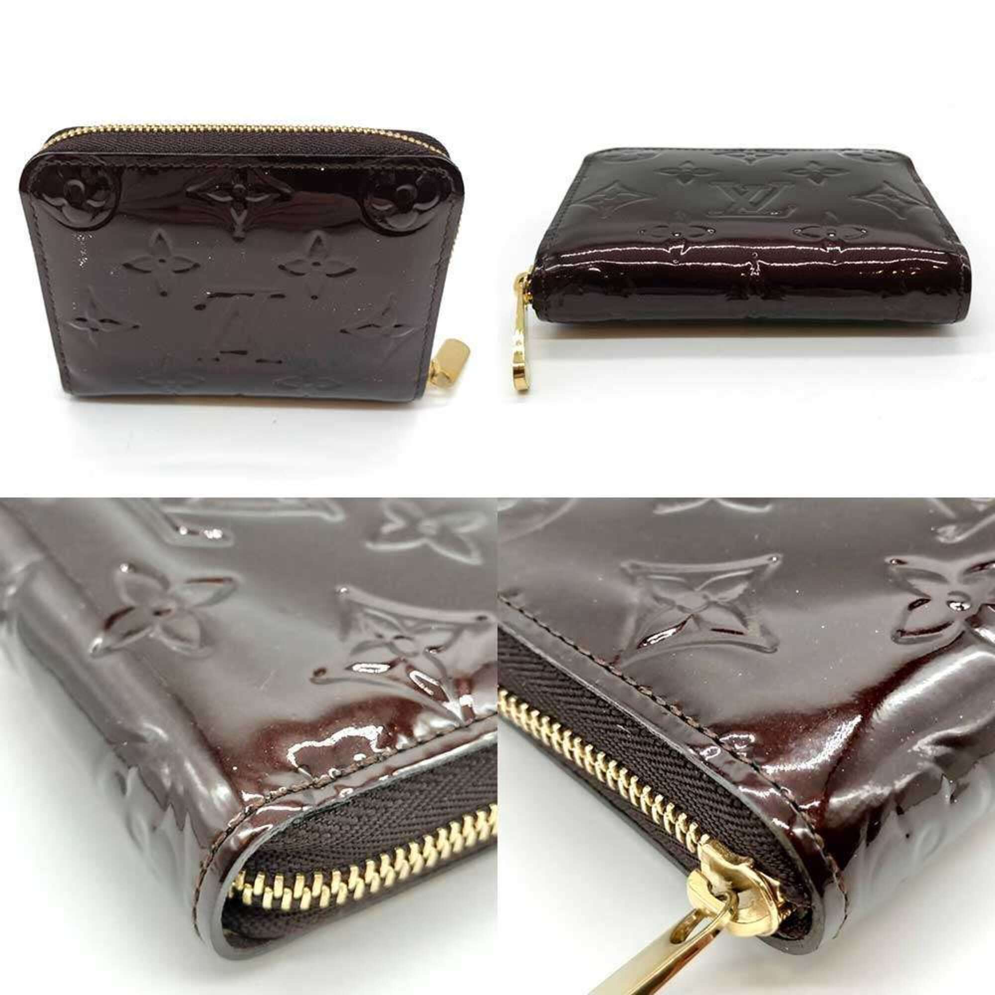 Louis Vuitton Monogram Vernis Amarante Dark Purple Monogram Vernis Coin Purse/Coin Case (Pre-Owned)