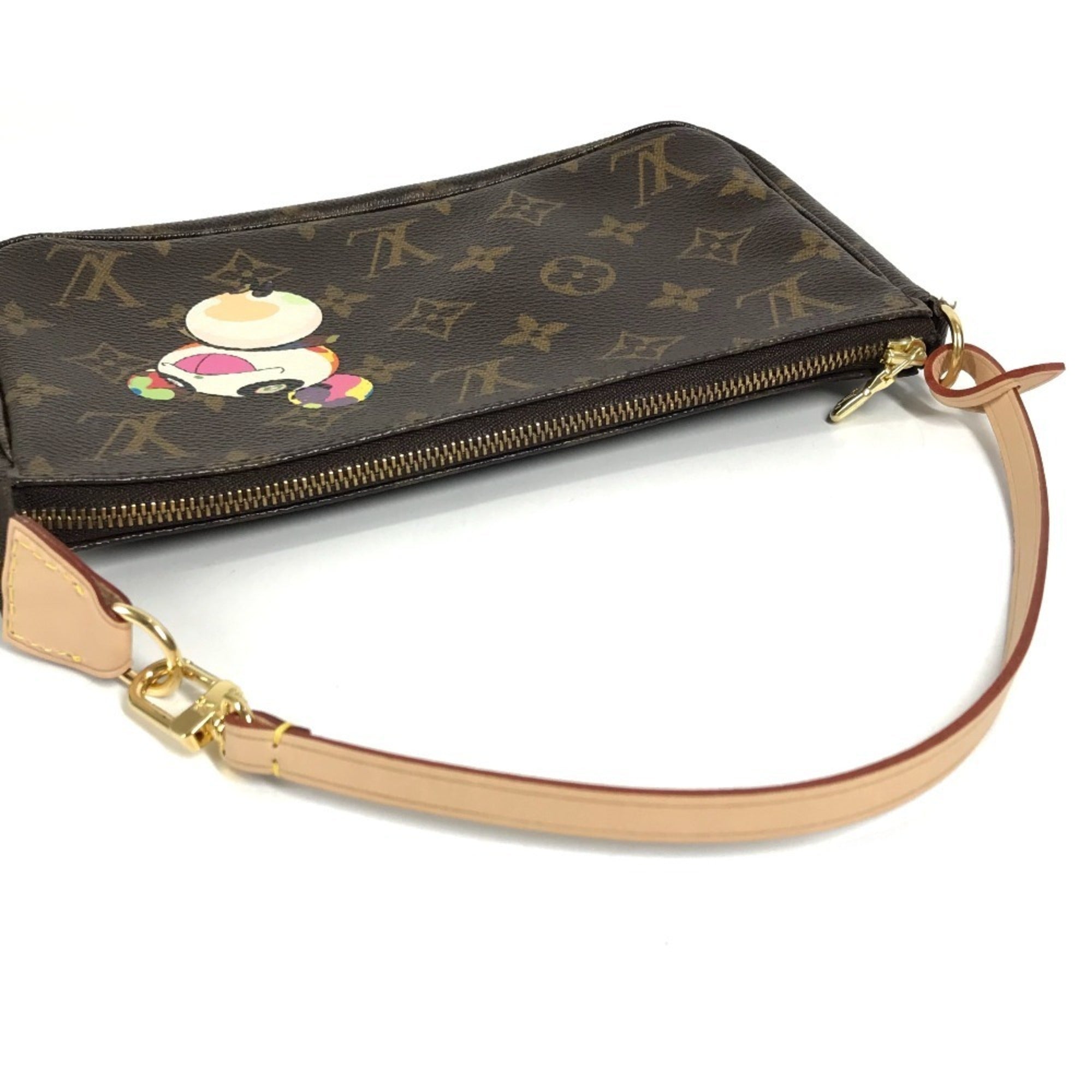 Louis Vuitton Brown Monogram Panda Monogram Canvas Handbag Pouch Shoulder Bag (Pre-Owned)