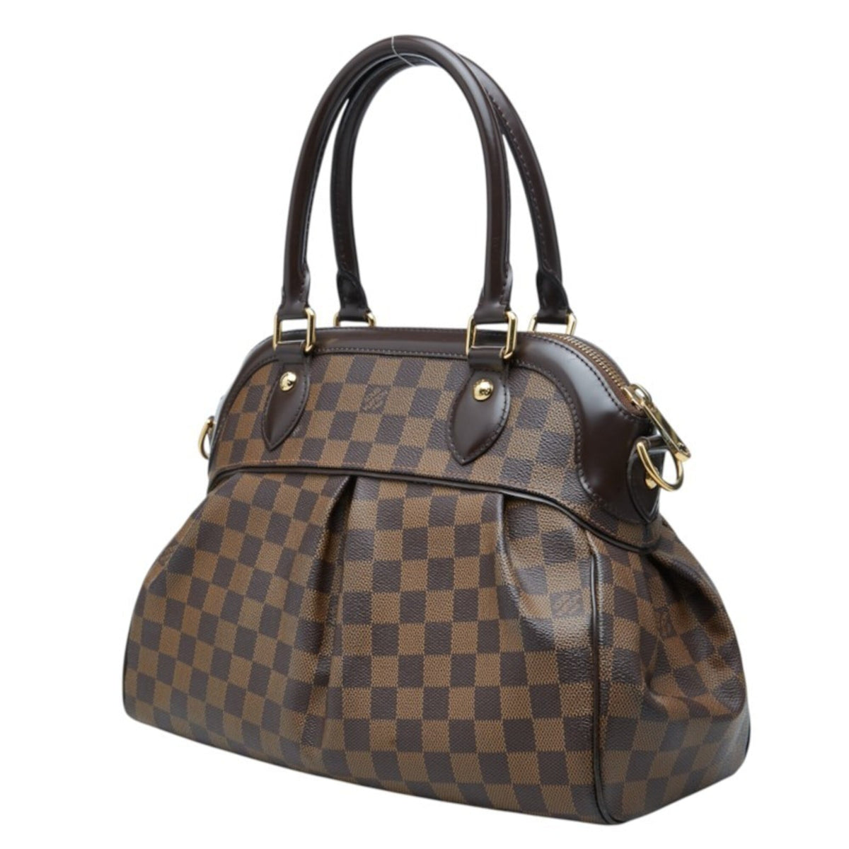 Louis Vuitton Brown Pvc Leather Handbag Shoulder Bag (Pre-Owned)
