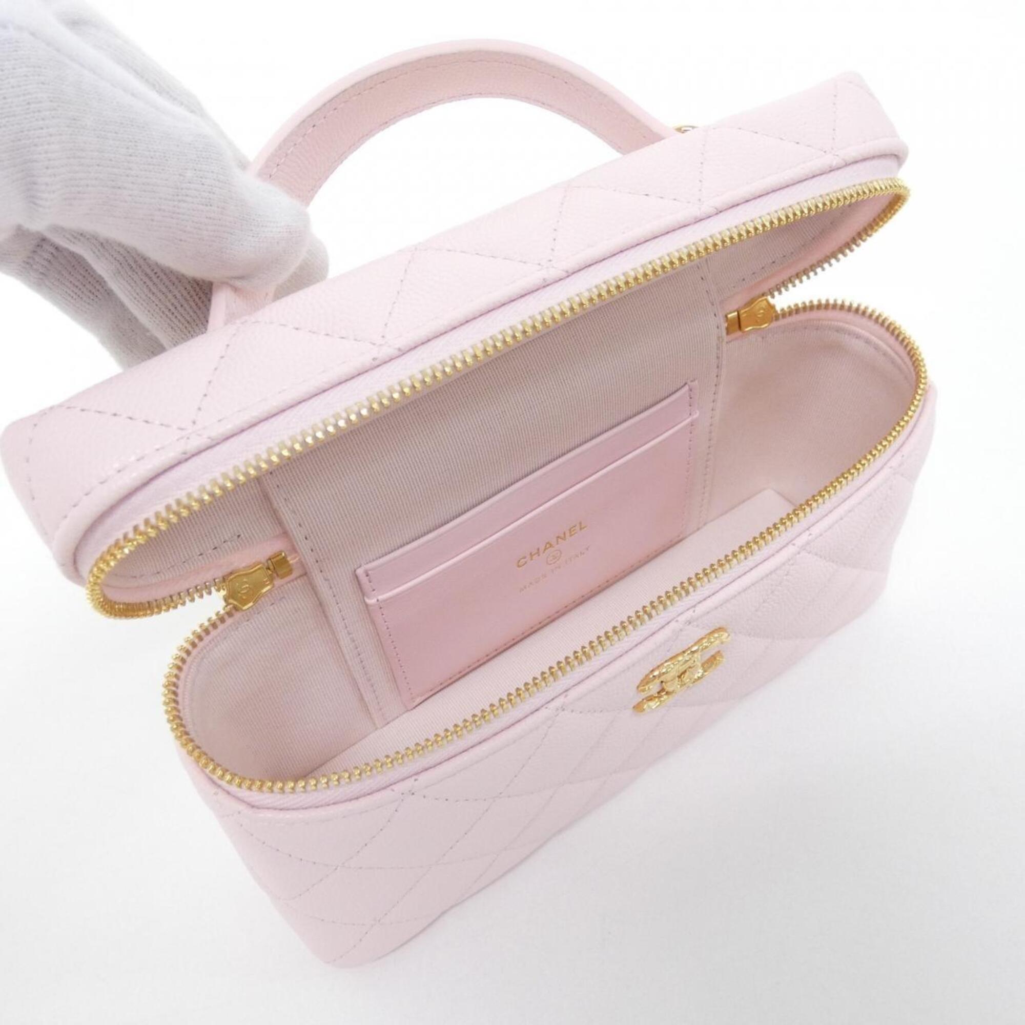 Chanel Pink Grained Calfskin Handbag (Pre-Owned)