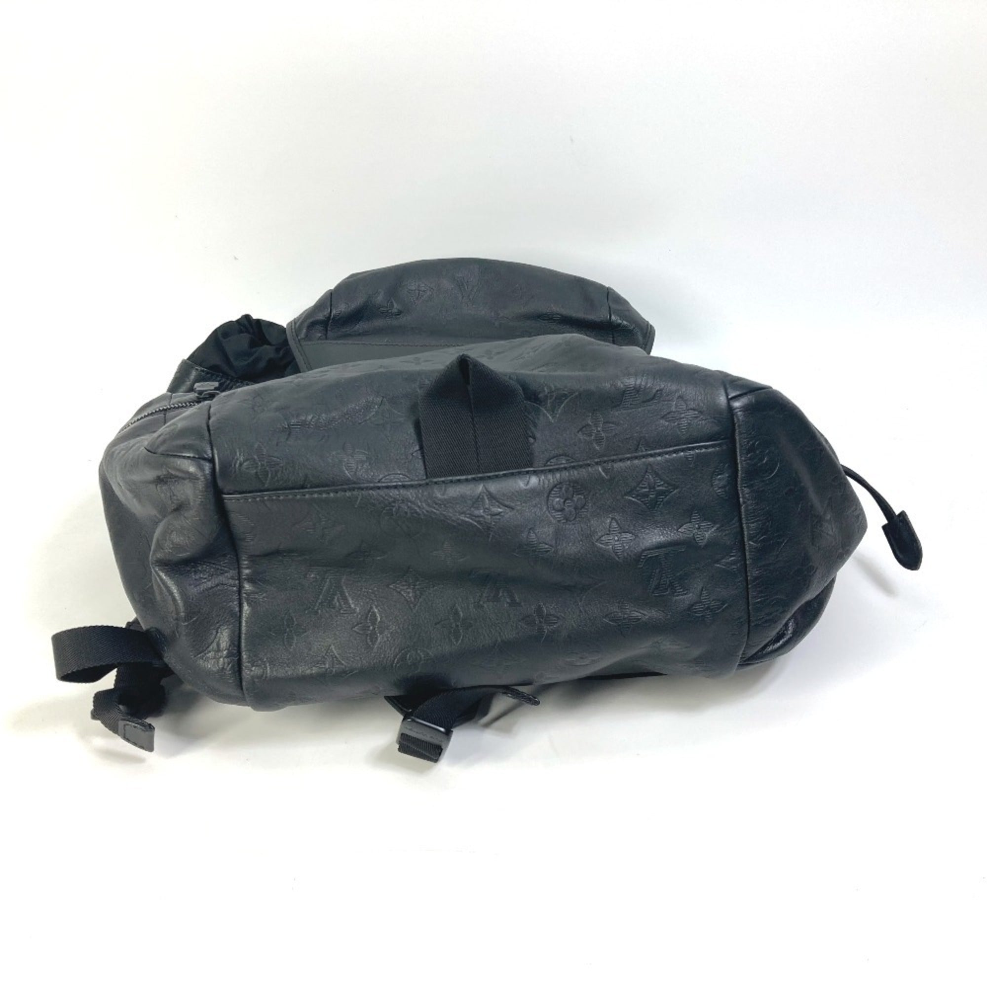 Louis Vuitton Black Leather Backpack (Pre-Owned)